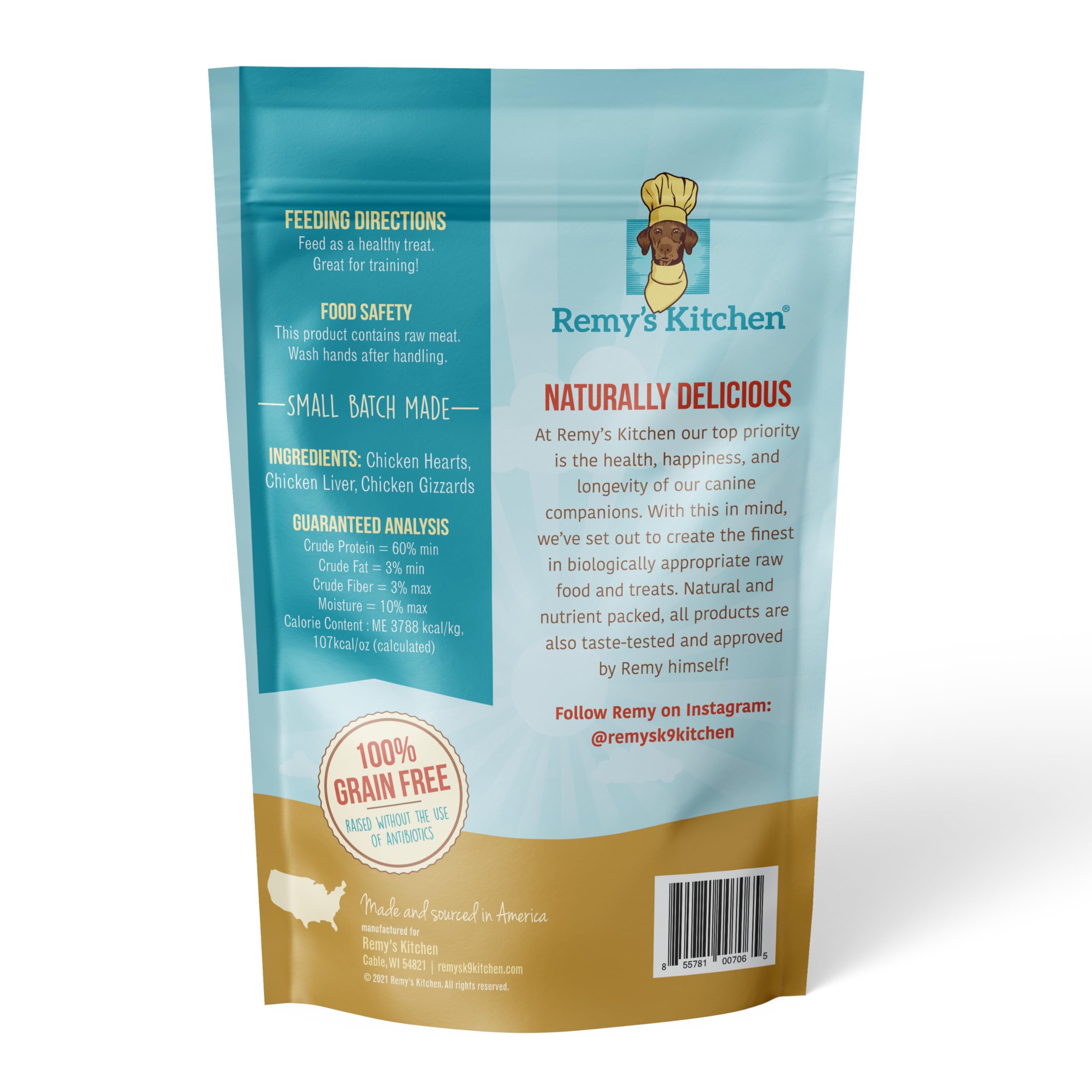 Premium Freeze-Dried Chicken Dog Treats - Human-Grade, Grain-Free, All-Natural & USA Sourced - Small Batch Made Without Artificial Preservatives - 3 oz - Perfect for Training, Rewards & Sensitive Stomachs