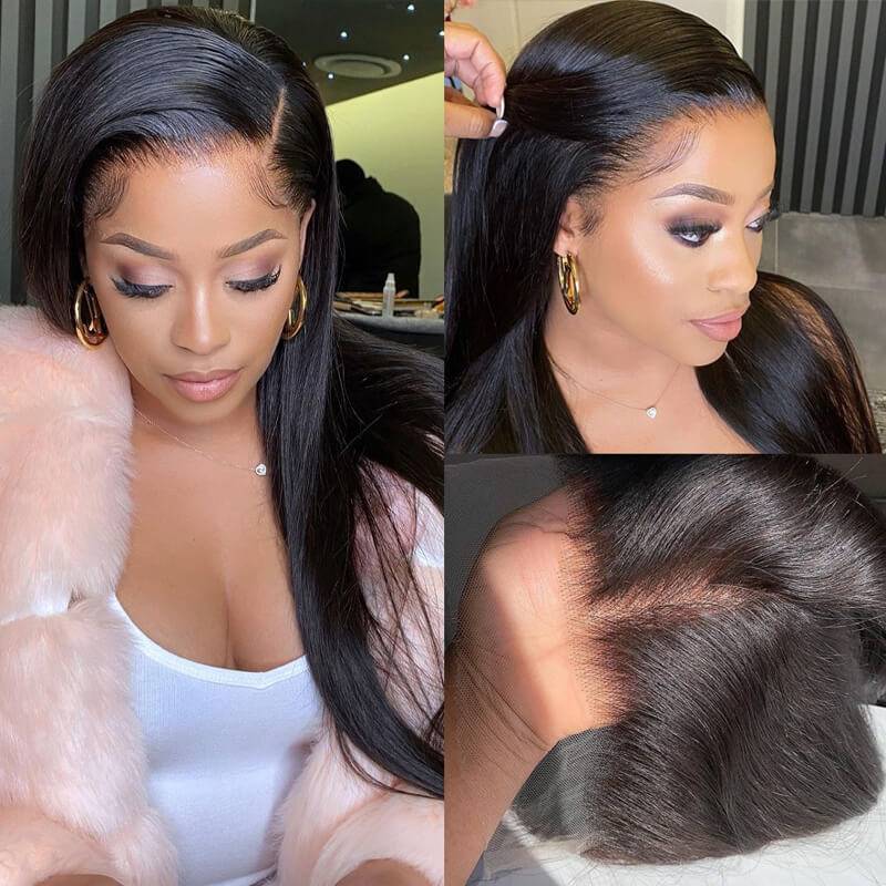 Eullair 13x4 HD Lace Full Frontal Wig - Invisible Lace Closure Wig for All Skin Tones & Hair Textures | New Arrival Human Hair Wig | Perfect for Daily Wear, Parties & Special Occasions