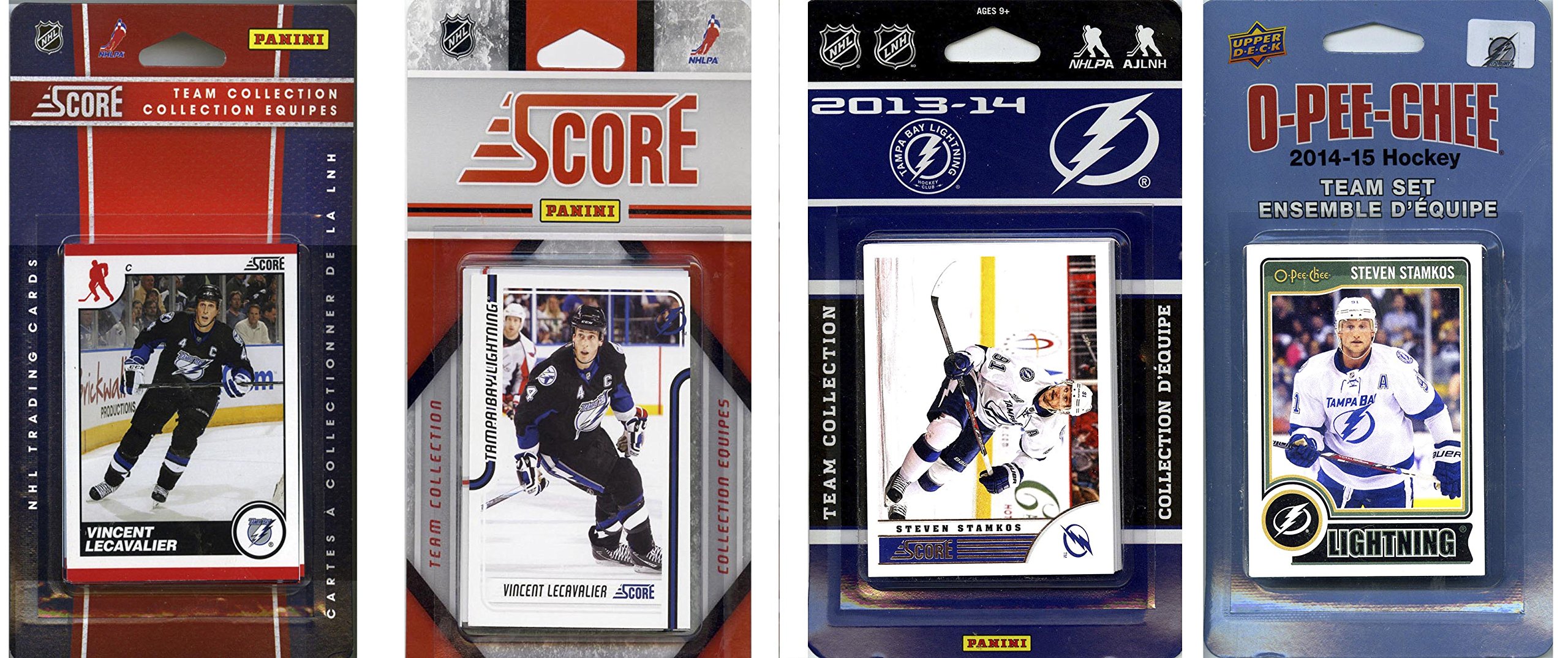 Official NHL Tampa Bay Lightning Trading Cards - 4 Licensed Team Sets in Brown - Collectible Sports Memorabilia for Fans and Card Enthusiasts - Perfect for Gifts, Display, and Trading
