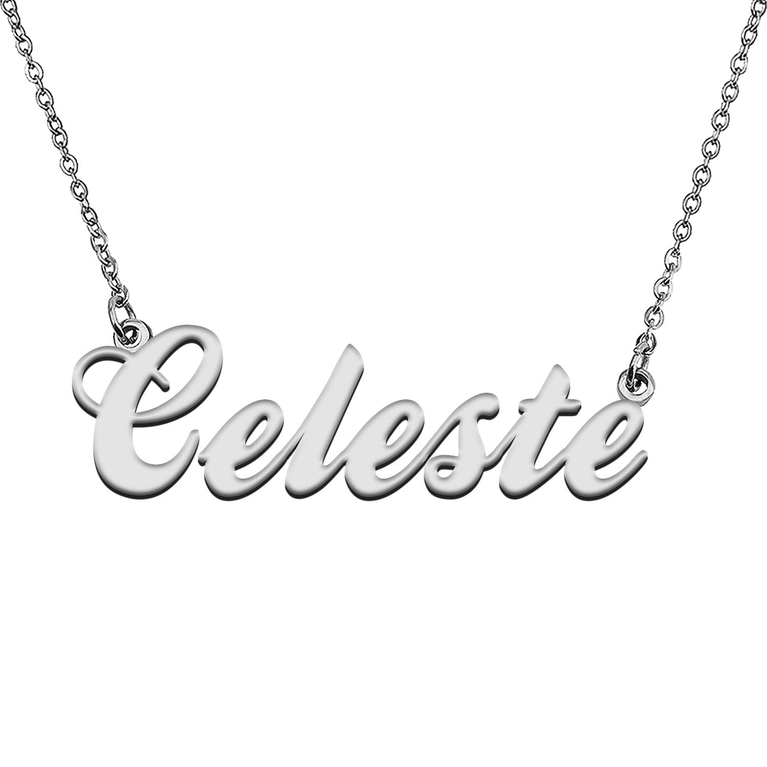 Personalized Name Necklace for Mom - Custom Engraved Stainless Steel Jewelry Gift for Women - Birthday, Anniversary, Mother's Day Present