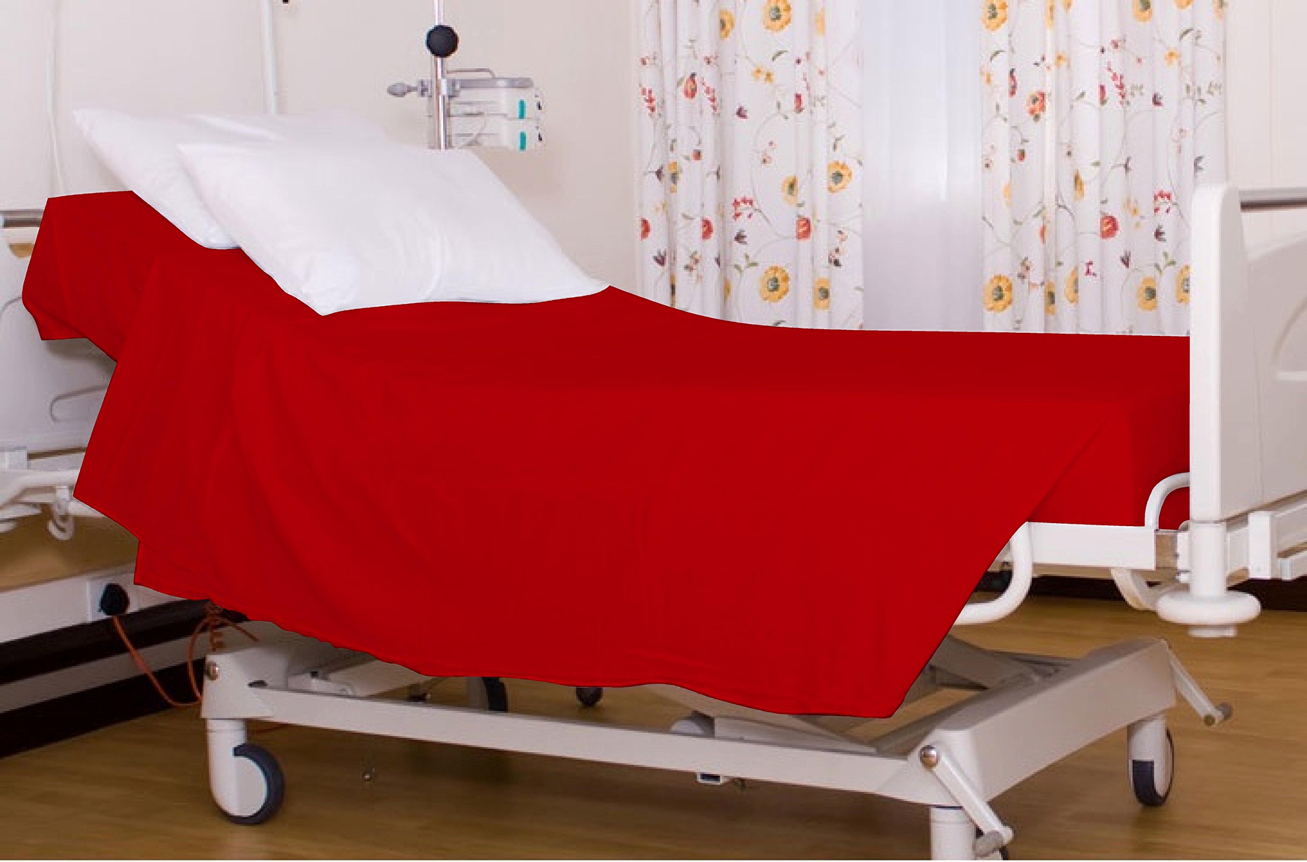 Soft 100% Cotton Twin XL Fitted Hospital Bed Sheet - 36