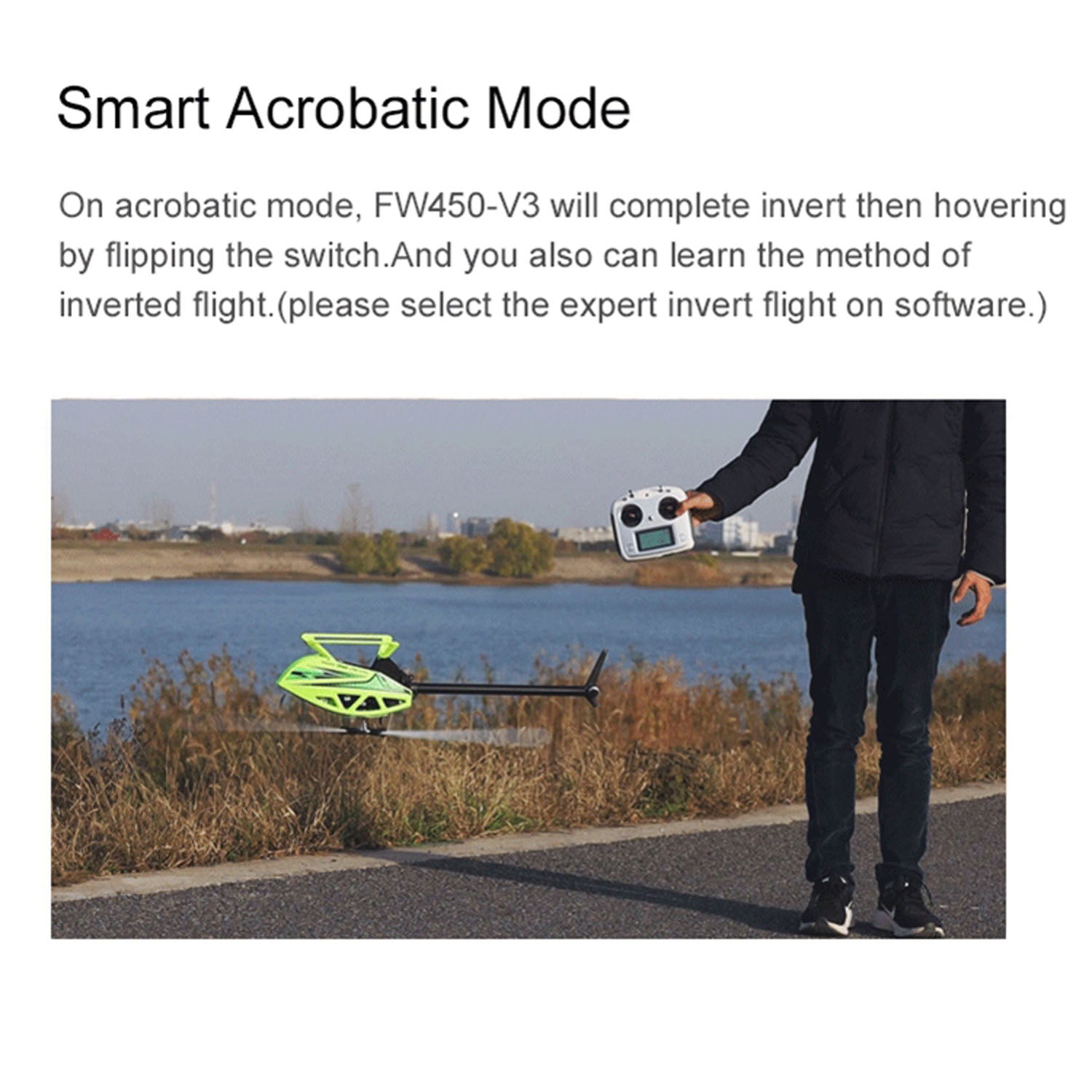 TOUCAN RC FLYWING 450L V3 Smart GPS Drone with One Key Return - Ready to Fly RC Helicopter for Adults, 54x32x17cm - Perfect for Outdoor Aerial Photography & Aerobatic Stunt Flying