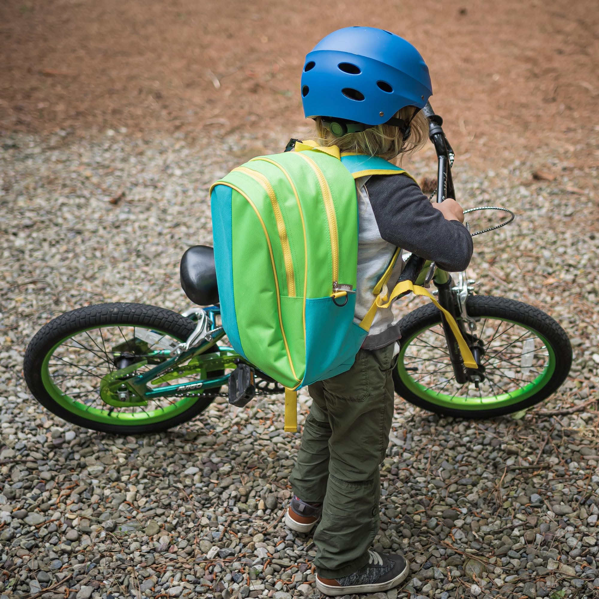 Wildkin 15-inch Kids Backpack - Durable Padded School Backpack with Adjustable Straps for Boys & Girls - Monster Green - Perfect for Elementary School, Day Trips & Outdoor Adventures