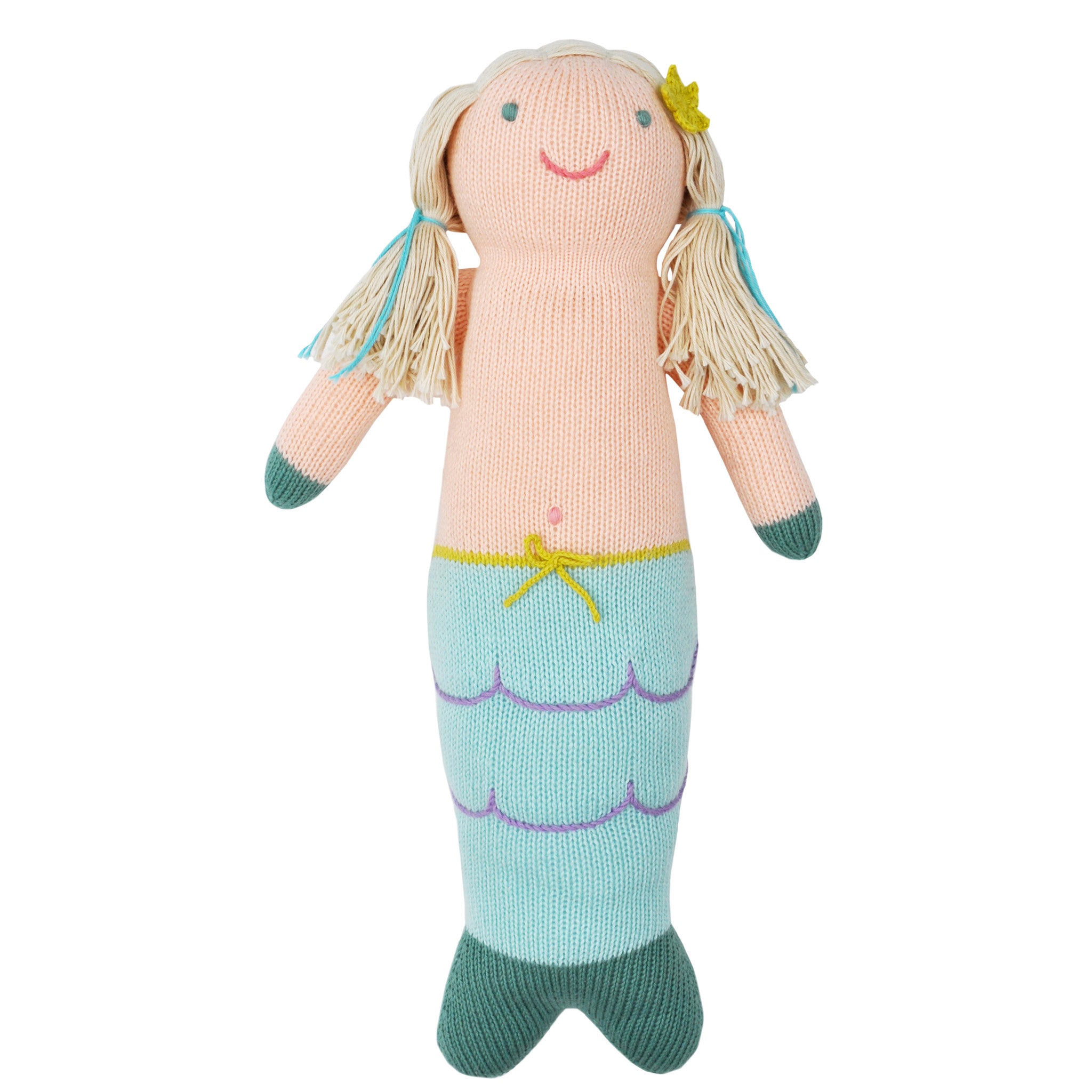 Blabla Kids Harmony the Mermaid - Soft Organic Cotton Plush Doll for Toddlers & Kids | Perfect for Bedtime Cuddles, Imaginative Play & Nursery Decor