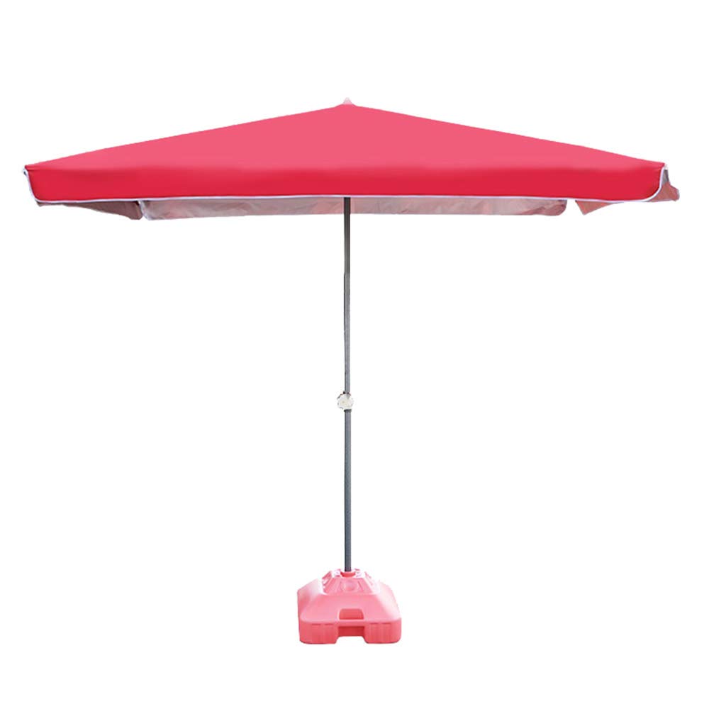 Commercial Outdoor Sun Shade Umbrella - UV Protection & Waterproof Rectangle Patio Umbrella for Beach, Pool, Garden, Shop - Heavy Duty Sunshade Without Stand
