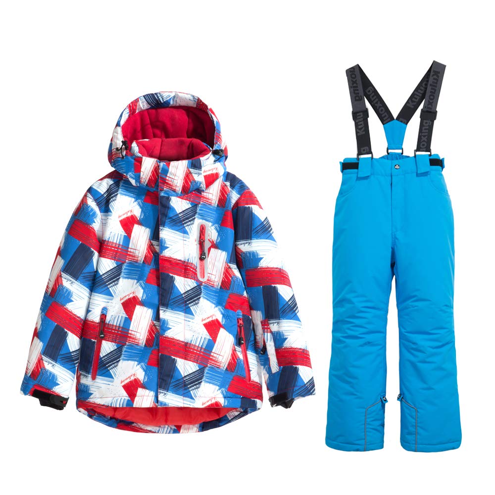 **Boys' Insulated Ski Jacket and Pants Set - Windproof & Waterproof Snowsuit for Winter Sports & Outdoor Adventures**