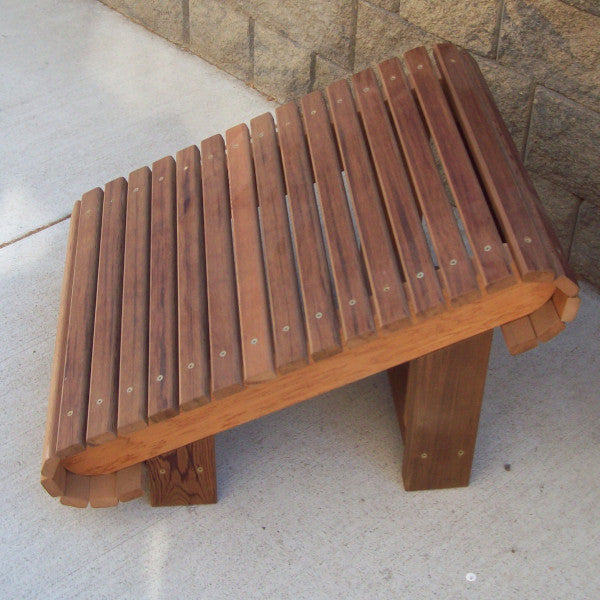 Rustic Wooden Ottoman with Storage - Handcrafted Country Style Footrest, Coffee Table & Bench - Perfect for Living Room, Bedroom & Patio Decor