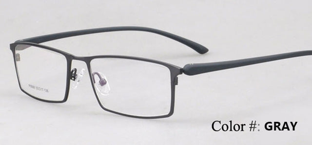 Premium Alloy Frame Eyeglasses for Men - Business Style Full Frame 9068 | Lightweight & Durable for Office, Reading & Daily Wear
