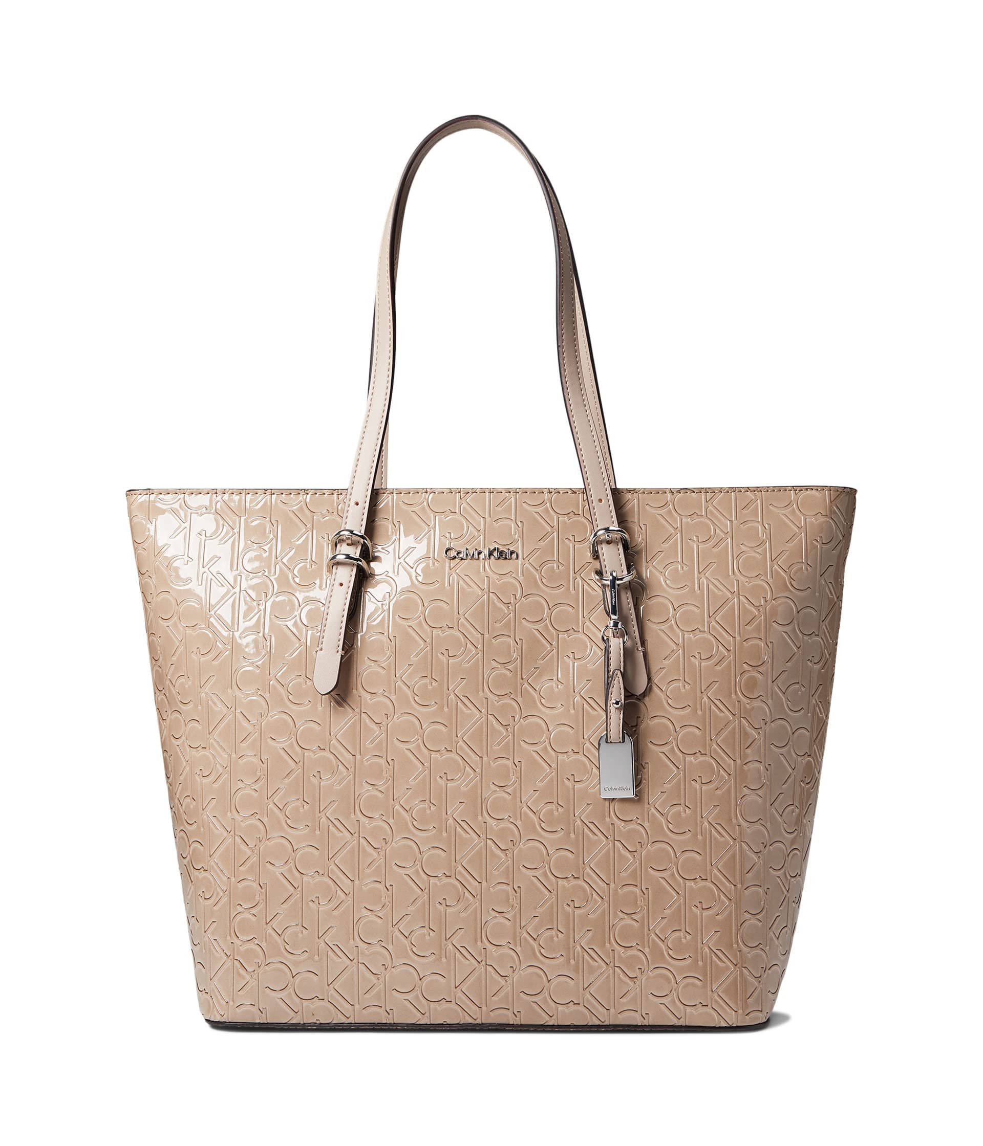 Calvin Klein Serafina Tote Bag - Genuine Goat Leather Handbag for Women, Stylish Shoulder Bag with Spacious Interior | Perfect for Work, Travel & Everyday Use