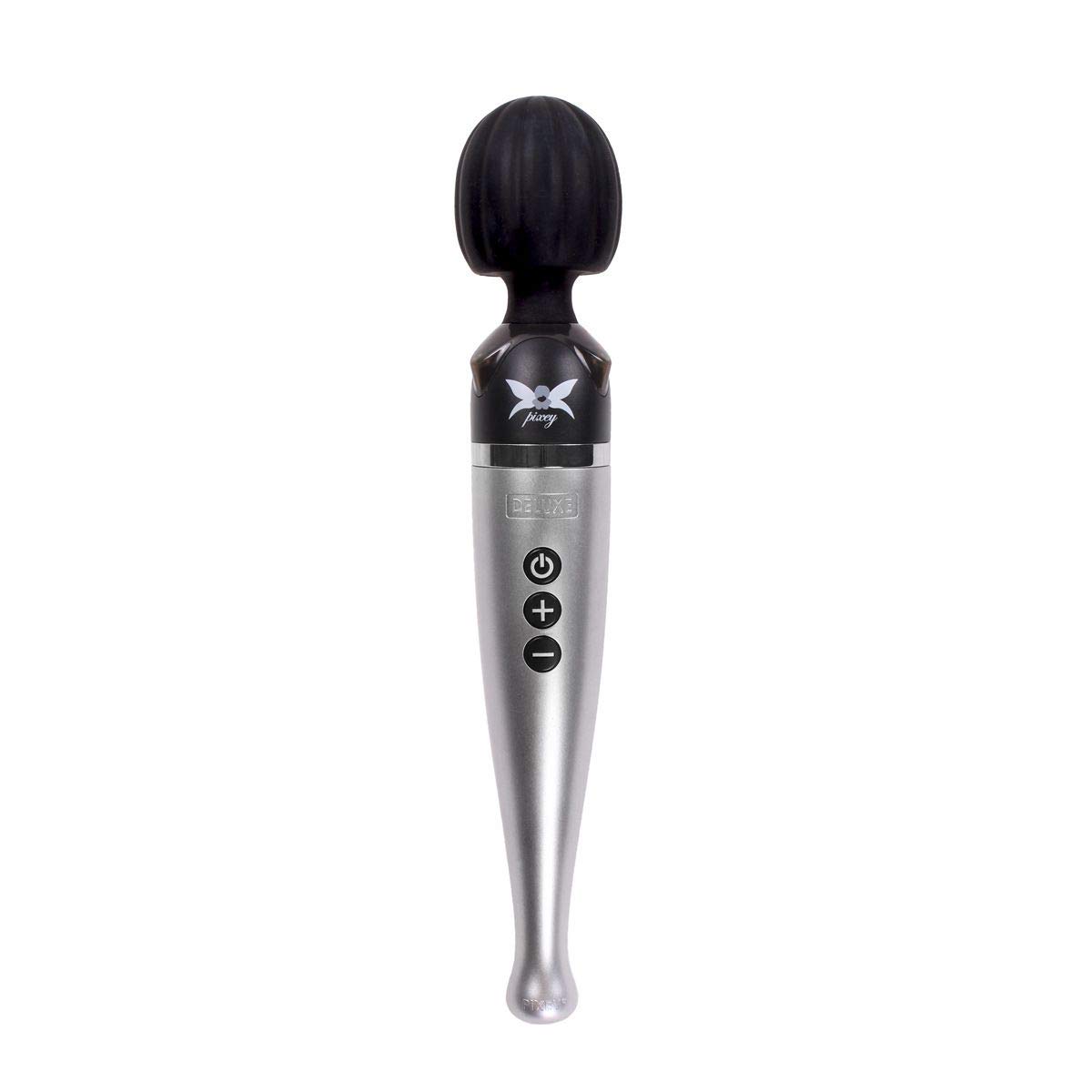Pixey Deluxe Rechargeable Wireless Wand Massager - Portable & Waterproof for Muscle Relaxation - Perfect for Home Spa, Travel & Pain Relief Therapy