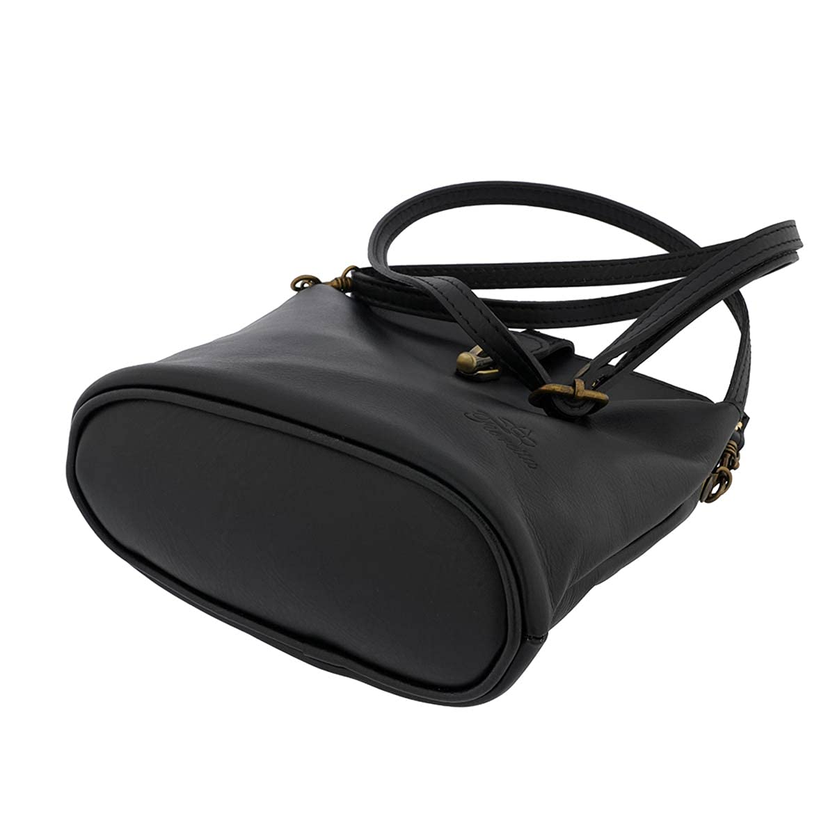 Italian Genuine Leather Crossbody Bag for Women - Small Shoulder Purse with Snap & Clasp Closure - Perfect for Everyday Use, Travel & Shopping