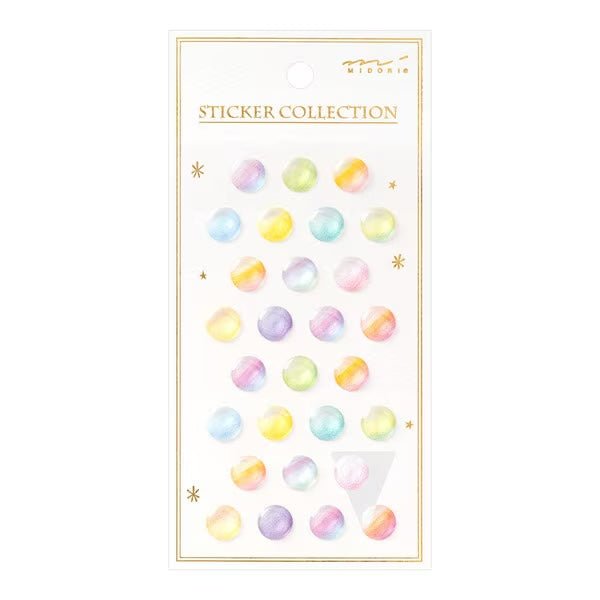 Midori DESIGNPHIL Premium Resin Stickers Collection - Waterproof, Durable Decals for Laptops, Water Bottles, Journals & DIY Crafts - Aesthetic Vinyl Stickers for Scrapbooking, Planners & Home Decor
