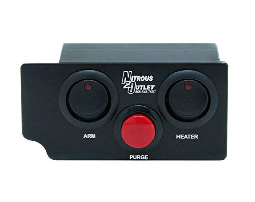 Nitrous Outlet C6 Corvette Switch Panel - Black Push Button & Rocker Manual Control for Performance Upgrades | Ideal for Racing & Car Modifications