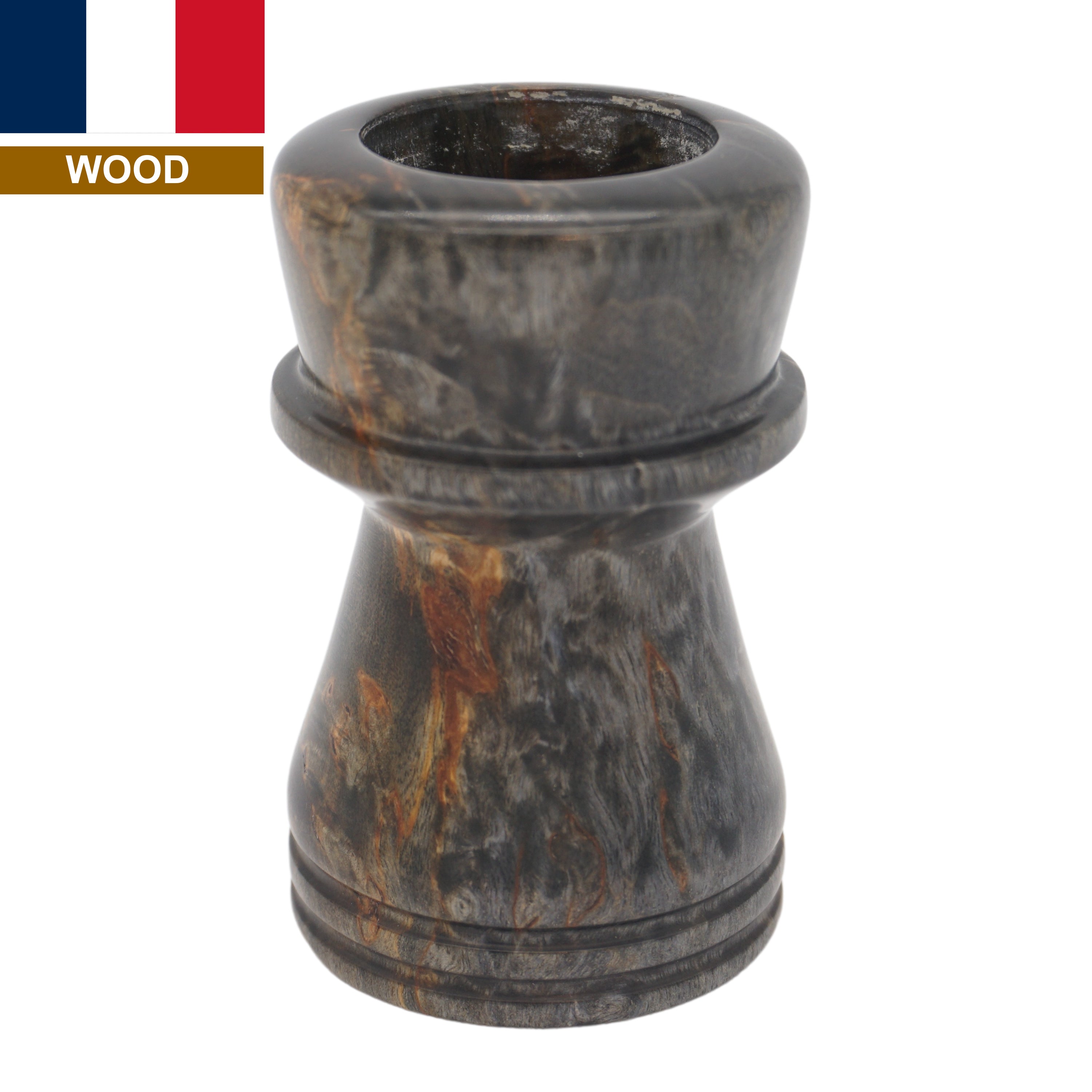 Premium Karelian Birch Stabilized Wood Handcrafted Shaving Brush Handle - Fits 24mm & 26mm Knots - Perfect for Wet Shaving & Luxury Grooming Gifts