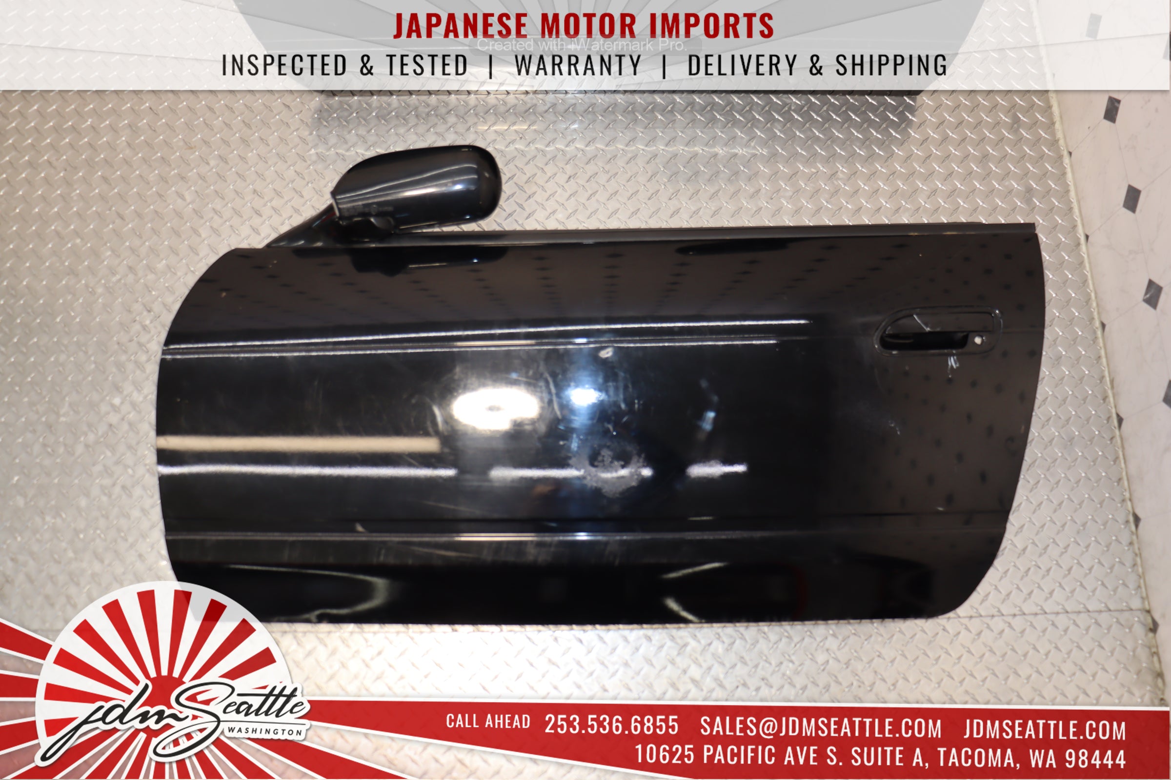 JDM RHD Nissan S13 180SX Complete Doors with Interior Panels, Side Mirrors & Switches - Perfect for Restoration & Drift Builds