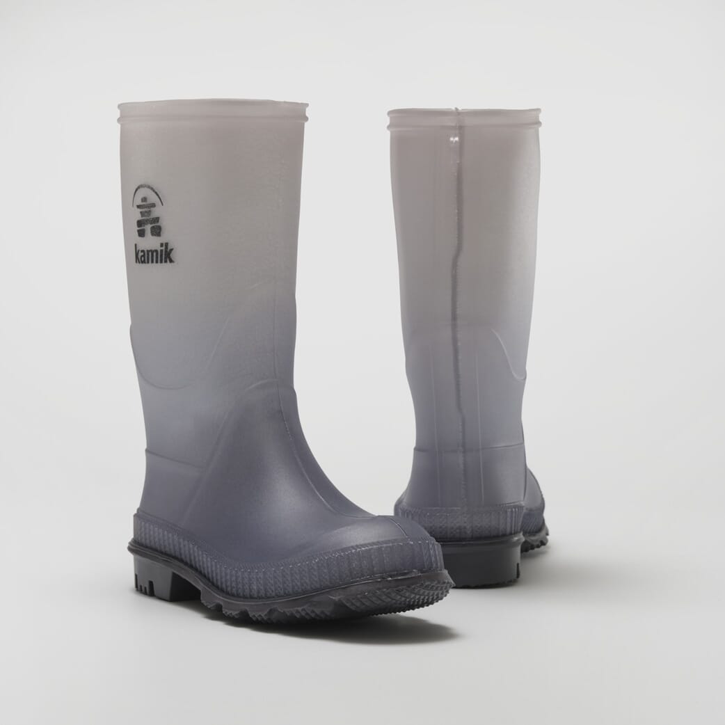 Stomp Print Kids' Rain Boots - Waterproof Children's Rubber Boots for Outdoor Play, Puddles & Gardening | Fun & Comfortable Toddler Rain Shoes