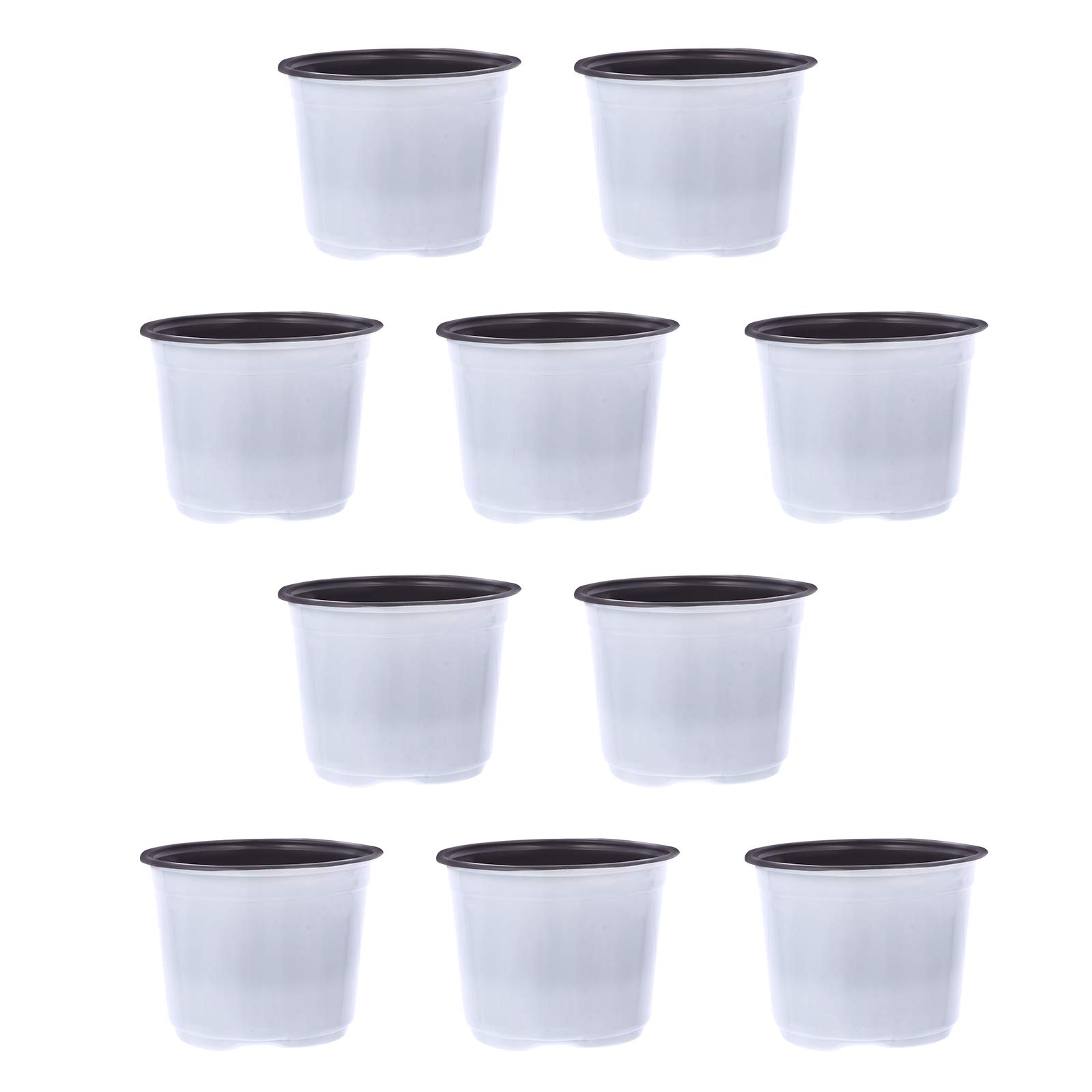 DOITOOL 50 Pack White Flower Pots for Gardening, Succulent Plants, Seedlings - Indoor & Outdoor Home Decor, Perfect for Balcony, Patio, and Garden Use