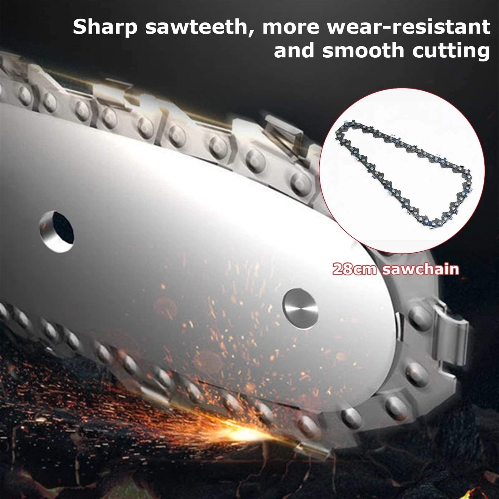 Cordless Electric Pruning Saw - 500W Rechargeable Mini Chainsaw for Tree Trimming & Garden Maintenance | Perfect for DIY Landscaping, Branch Cutting & Woodworking Projects