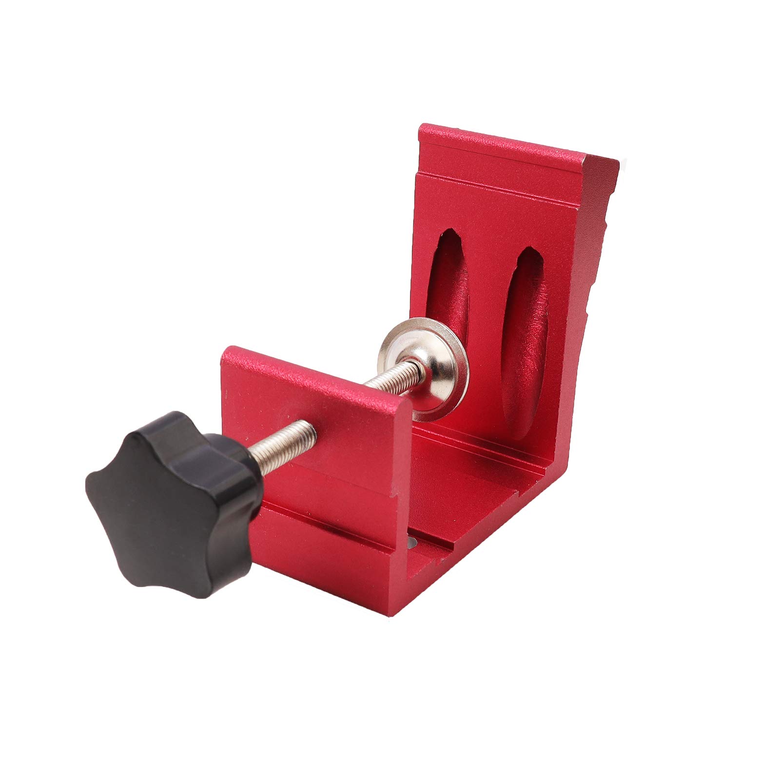 **Red Pocket Hole Jig Kit - 46pcs Woodworking Accessories with Angle Guides & Joint Locator for DIY Carpentry Projects - Perfect for Furniture Making, Cabinetry, and Home Repairs**