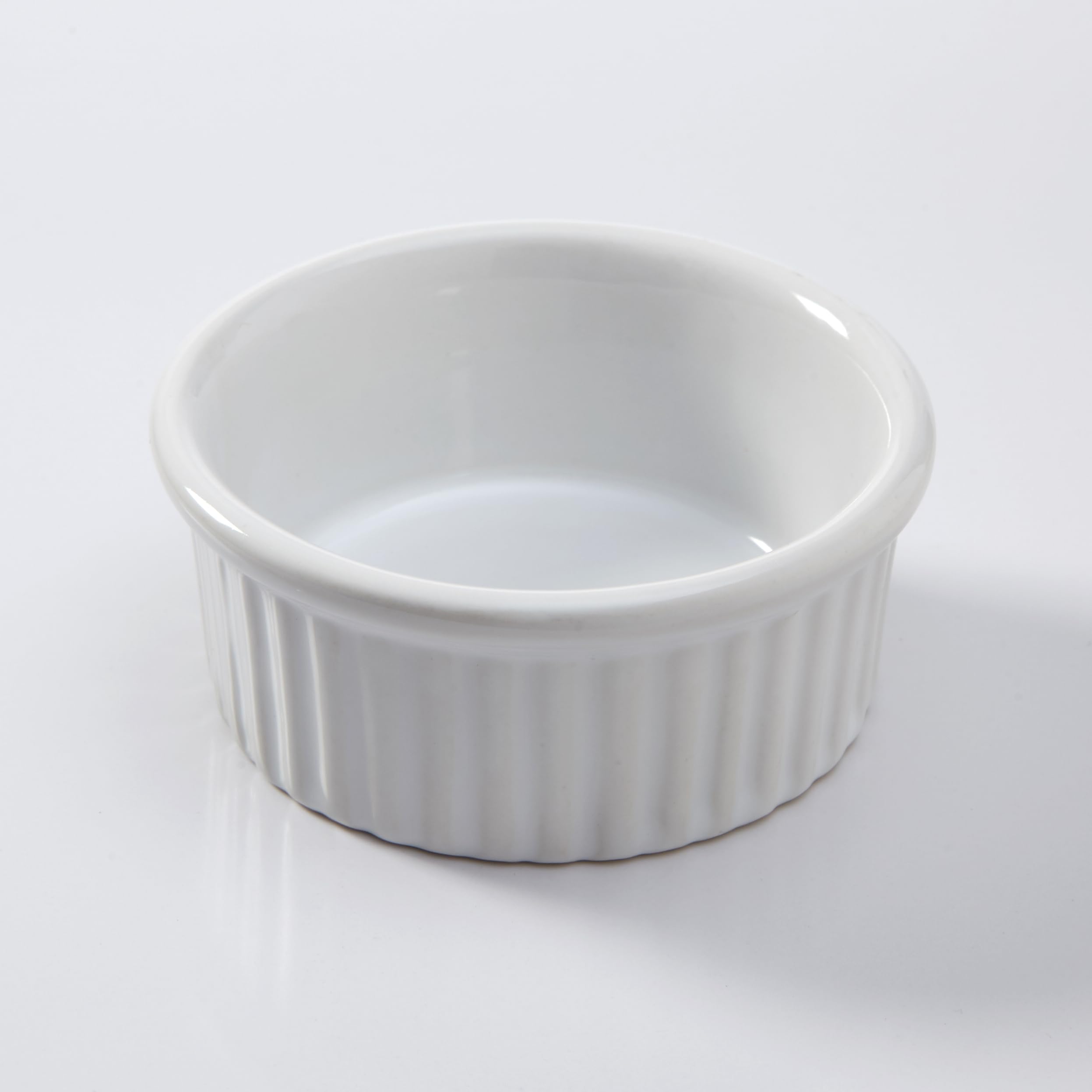 4 oz Ceramic Ramekin by American Metalcraft - Perfect for Baking, Soufflés, Crème Brûlée & Dessert Serving - Oven & Microwave Safe Small Dishes