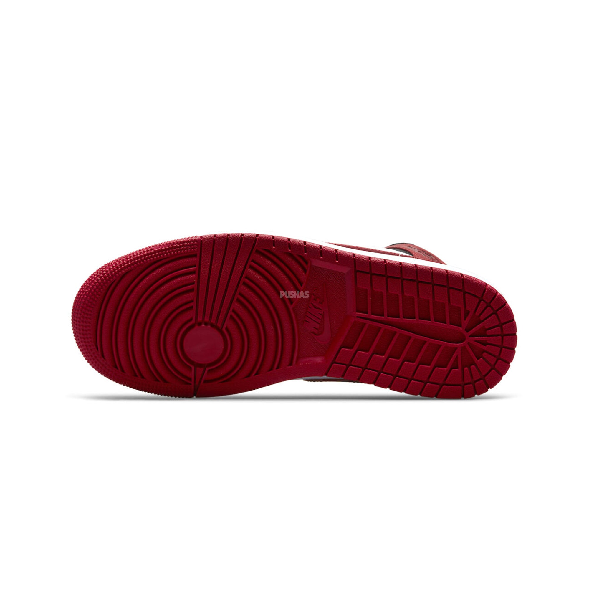 Air Jordan 1 Mid 'Alternate Bred Toe' Women's Basketball Shoes (2022) - Red & Black Sneakers for Casual Wear, Street Fashion & Gym Workouts