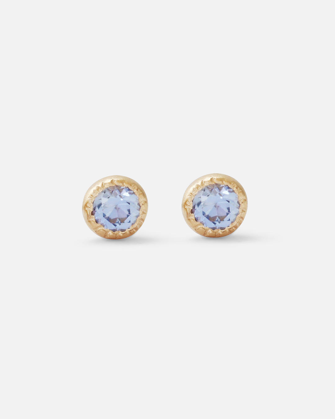 Melee Ball Light Blue Sapphire Stud Earrings - Elegant & Dainty Jewelry for Women | Perfect for Parties, Weddings & Everyday Wear
