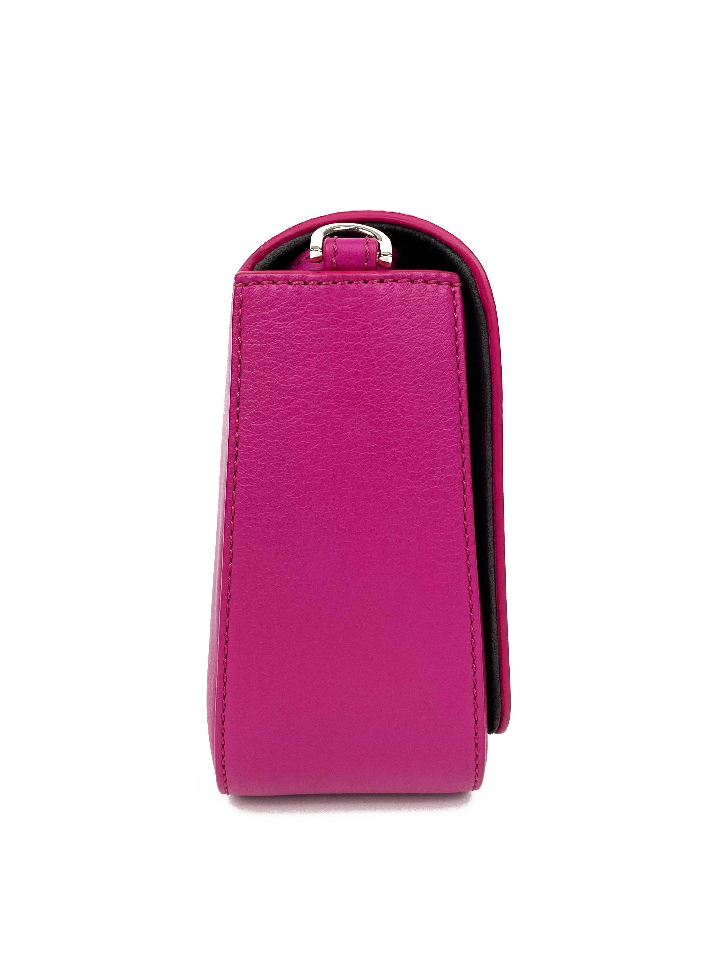 Fendi Magenta 3 Baguette Bag - Luxury Shoulder Handbag for Women | Trendy Crossbody Purse for Party, Dating & Everyday Use