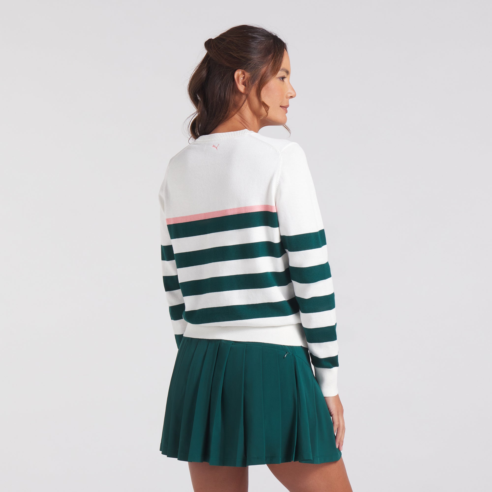 Women's Striped Golf Sweater - Lightweight Knit Pullover for Resort & Casual Wear - Perfect for Golfing, Travel & Outdoor Activities