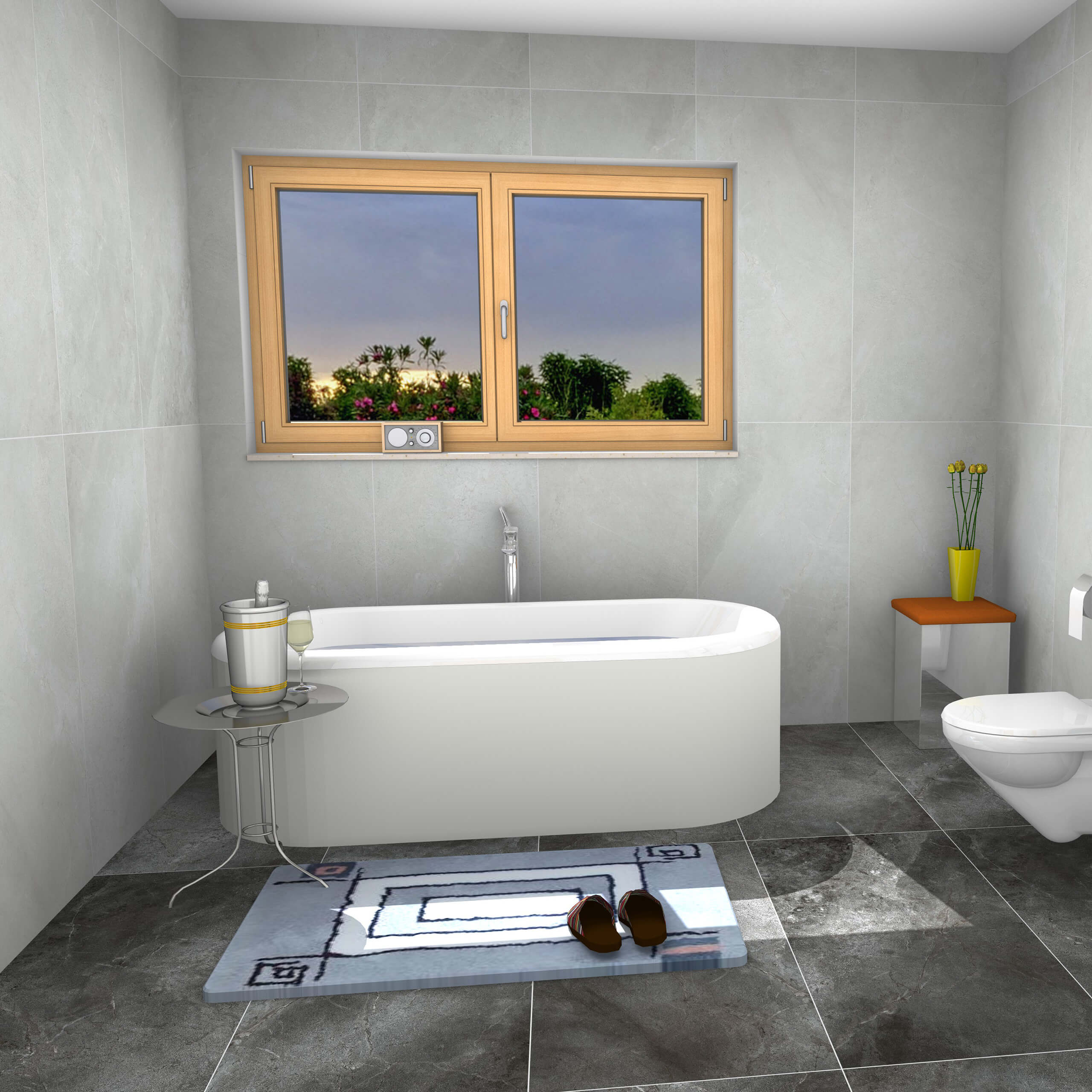Chiswick 1200x600 Honed Charcoal Porcelain Tile - Matte Finish, Large Format, Durable Floor & Wall Tile for Kitchen, Bathroom, and Commercial Spaces