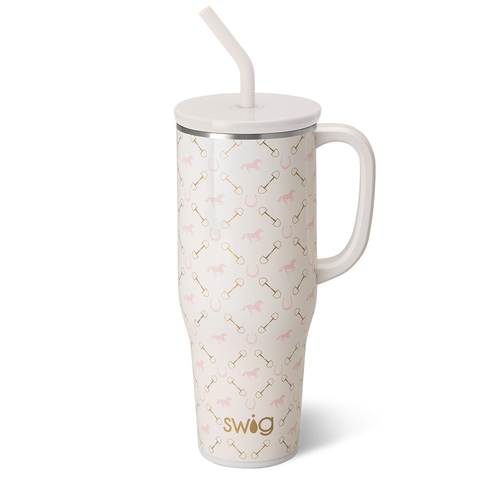 Bits and Pieces Mega Mug 40oz - Large Insulated Coffee Cup with Lid - Perfect for Hot & Cold Drinks at Home, Office or Travel