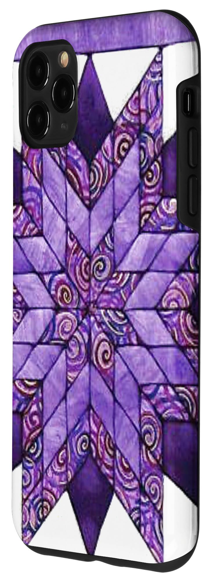 iPhone 11 Pro Max Case - Quilted Boho Farmhouse Design for Women | Perfect for Sewing Enthusiasts & Country Style Lovers | Protective Phone Cover for Daily Use, Travel & Outdoor Activities