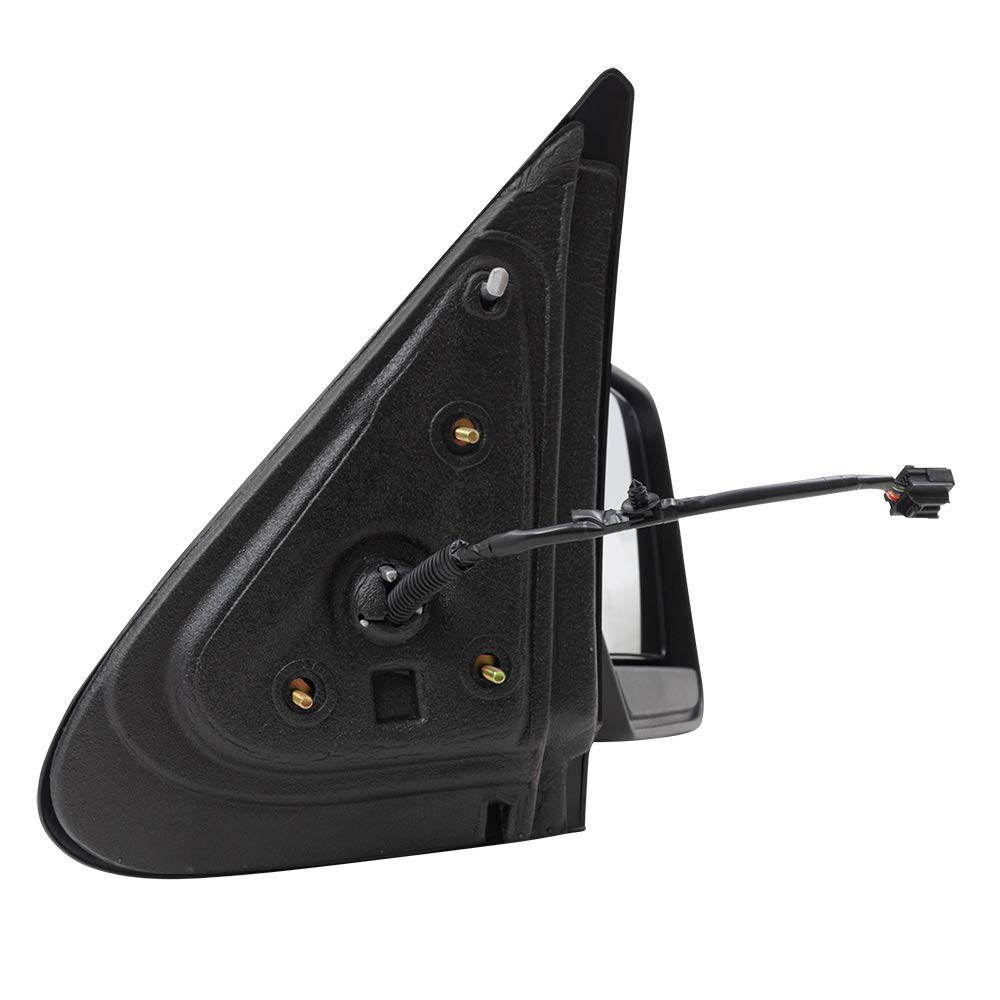 BROCK Replacement Power Mirrors for 2007-2014 Ford Expedition - Driver & Passenger Side Set with Puddle Lamp & Manual Folding (7L1Z17683CA, 7L1Z17682EA) - Perfect for Night Driving and Enhanced Visibility