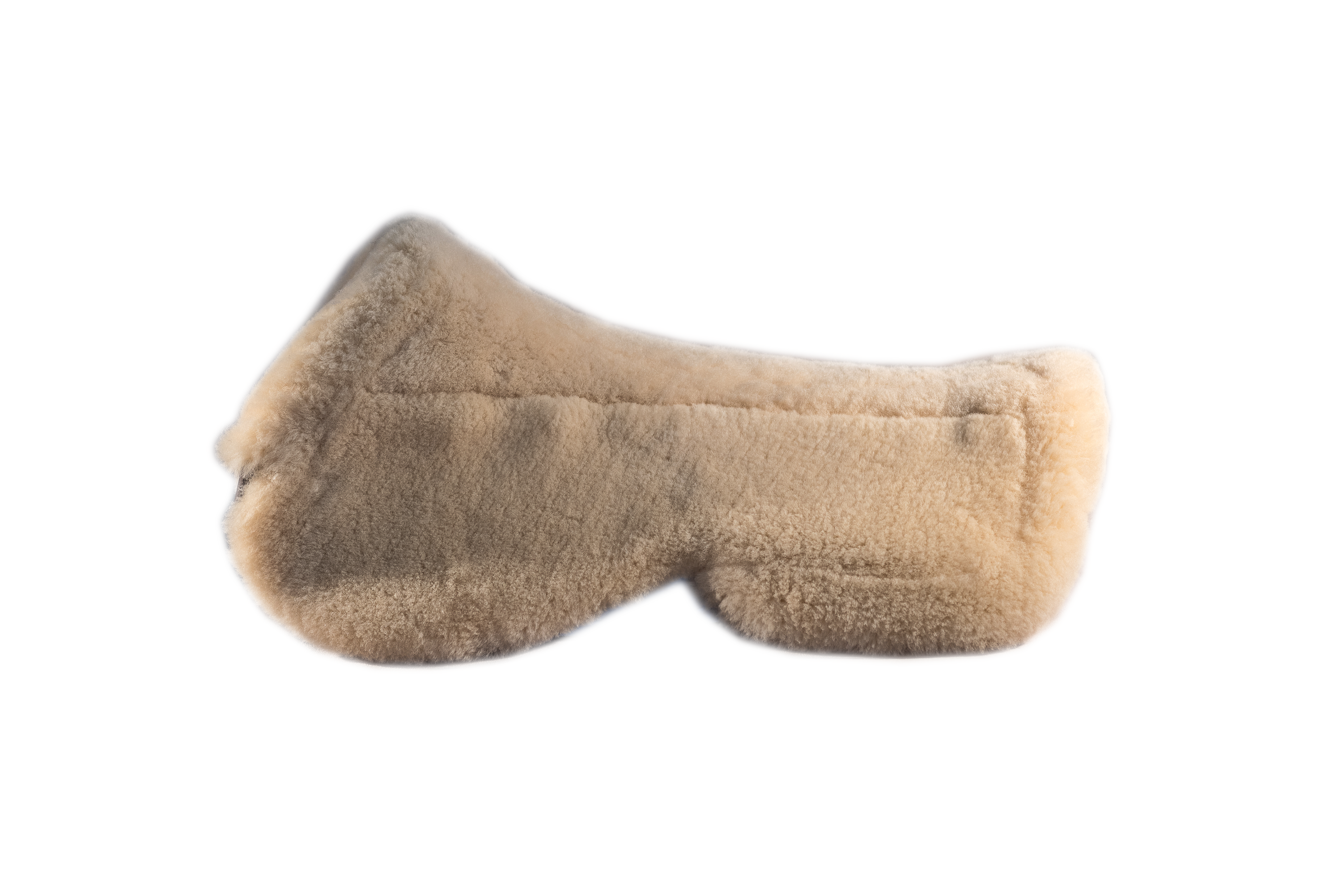 FXK Technology Sheepskin Halfpad with Rolled Edge - All Purpose Saddle Pad for English & Western Riding - Perfect for Training, Shows & Trail Riding