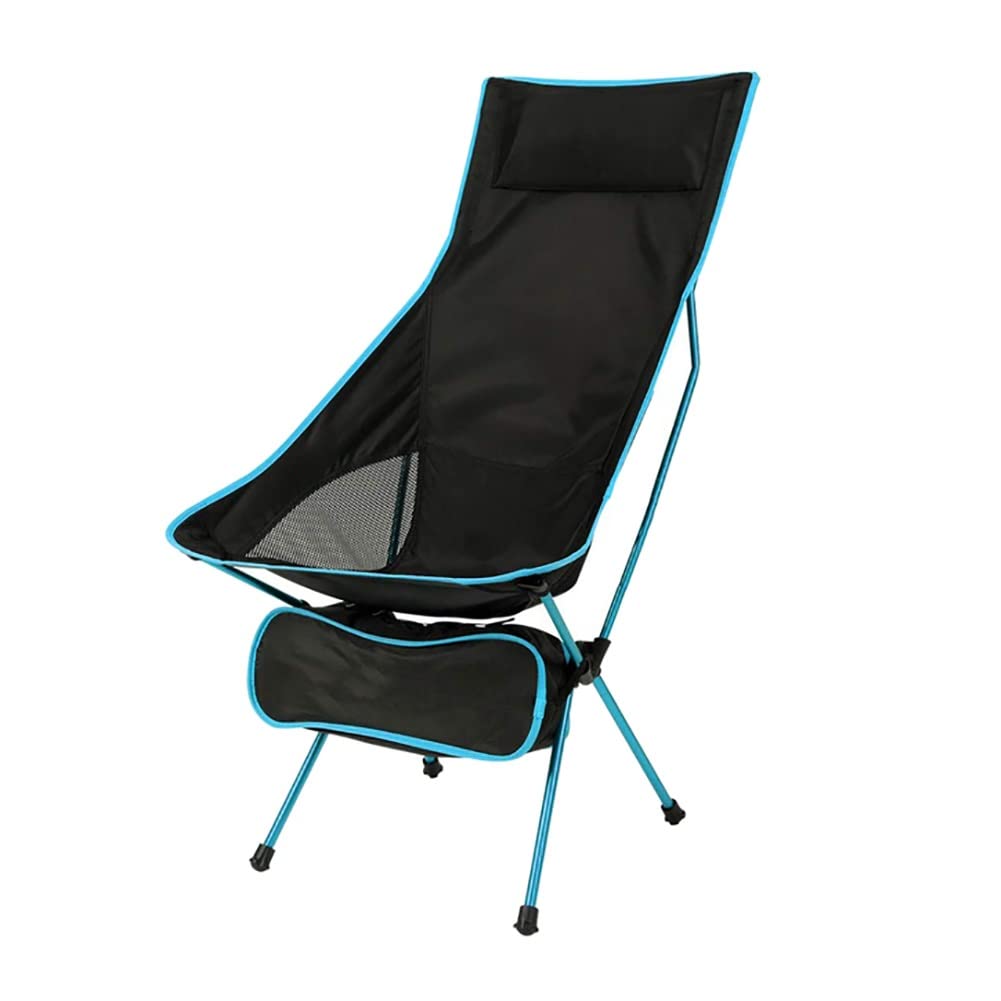 Best Lightweight Folding High Back Camping Chair - Portable Reclining Patio Lounge Chair for Outdoor Camping, Travel, Picnics, Festivals, Hiking & Backpacking - Perfect for Beach, Backyard, BBQ, and Tailgating