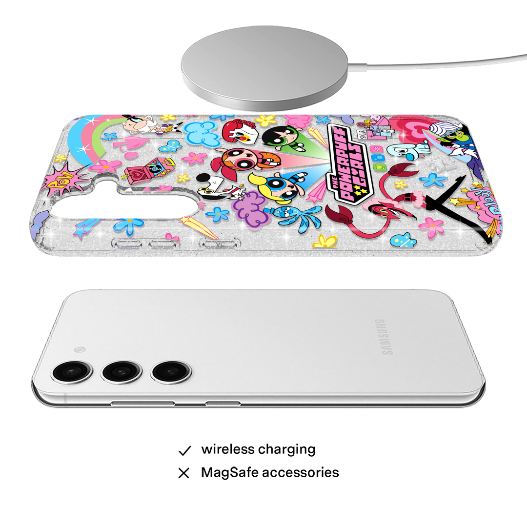 The Powerpuff Girls Girl Power Samsung Phone Case - Cute Cartoon Character Protective Cover for Samsung Galaxy S21/S20/Note 20 - Perfect Gift for Kids & Fans of The Powerpuff Girls TV Show