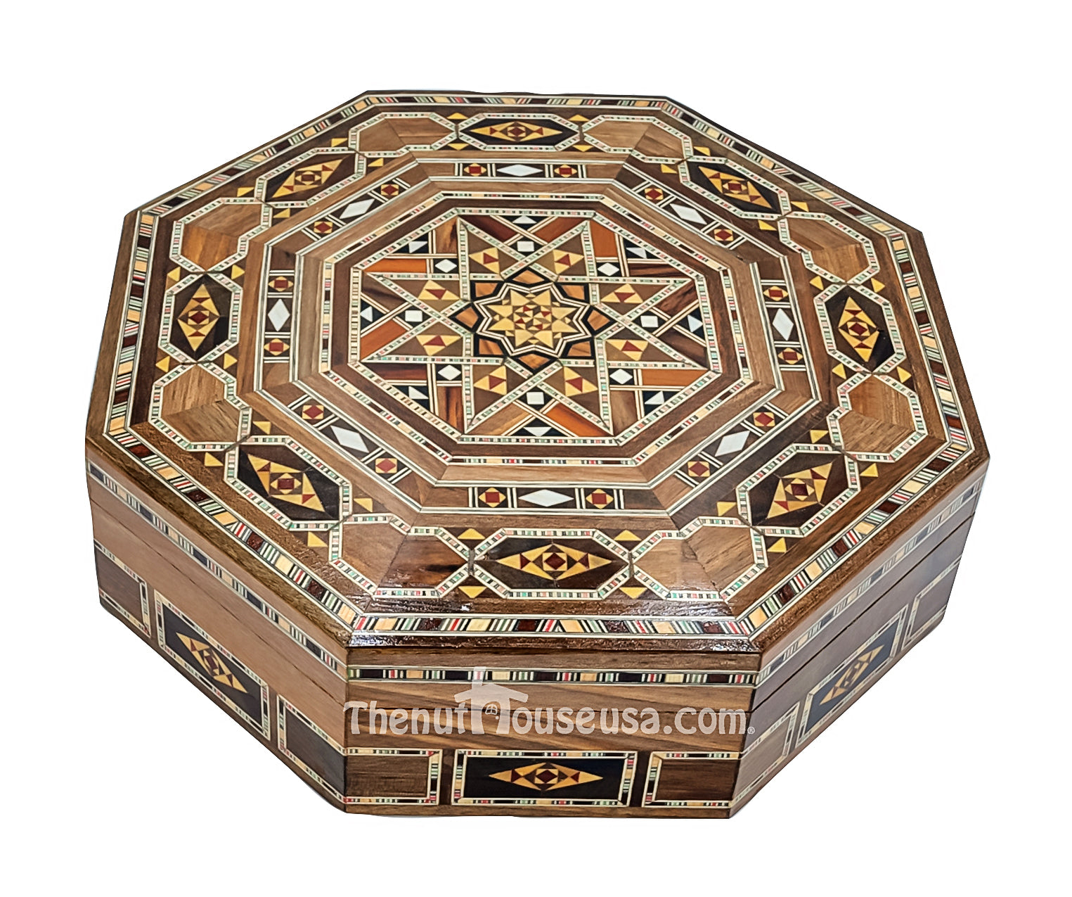 Handmade Syrian Wooden Jewelry Box 70018 - Elegant Storage for Rings, Necklaces & Bracelets - Perfect Gift for Women & Home Decor