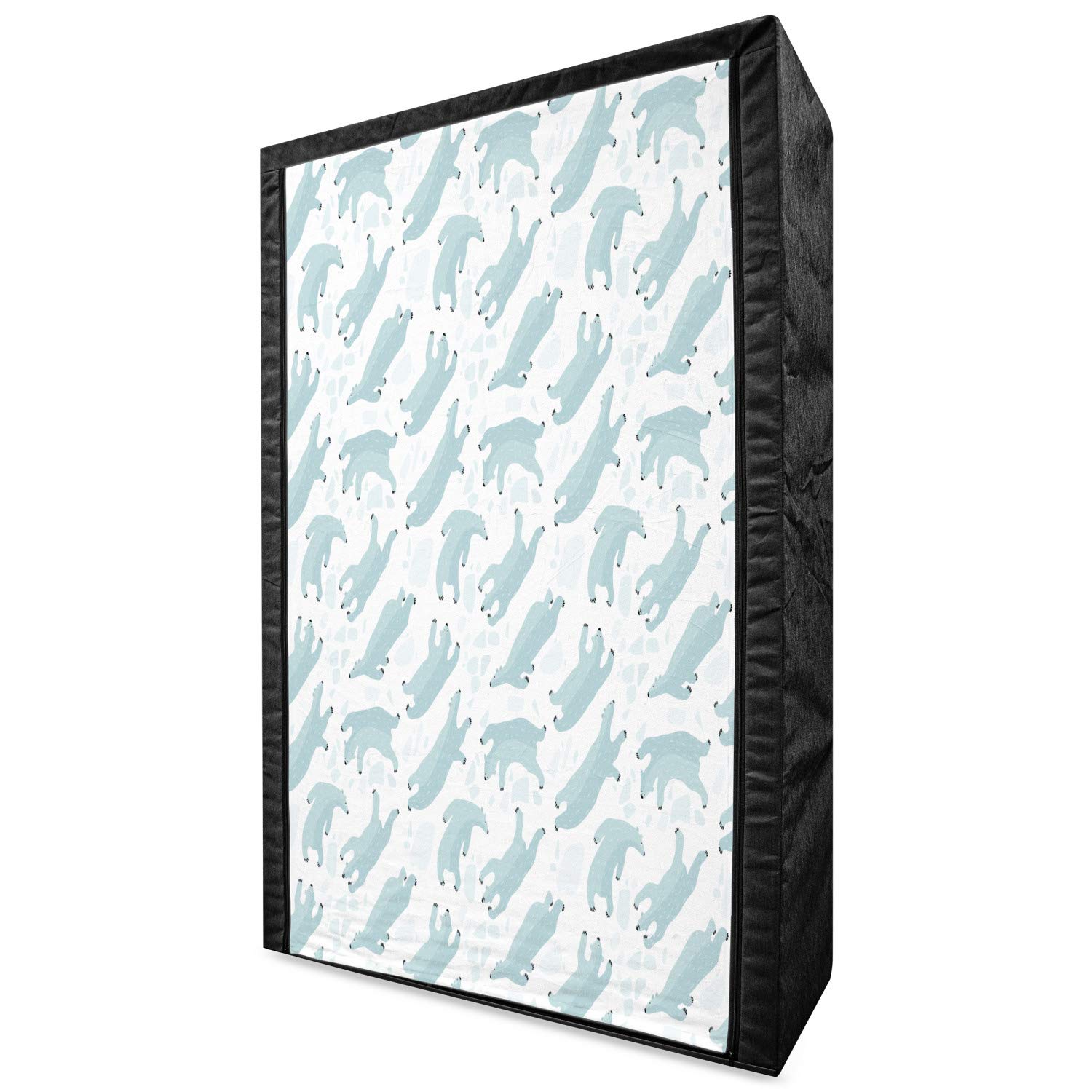 Ambesonne Bear Portable Fabric Wardrobe with Shelves - 42.5