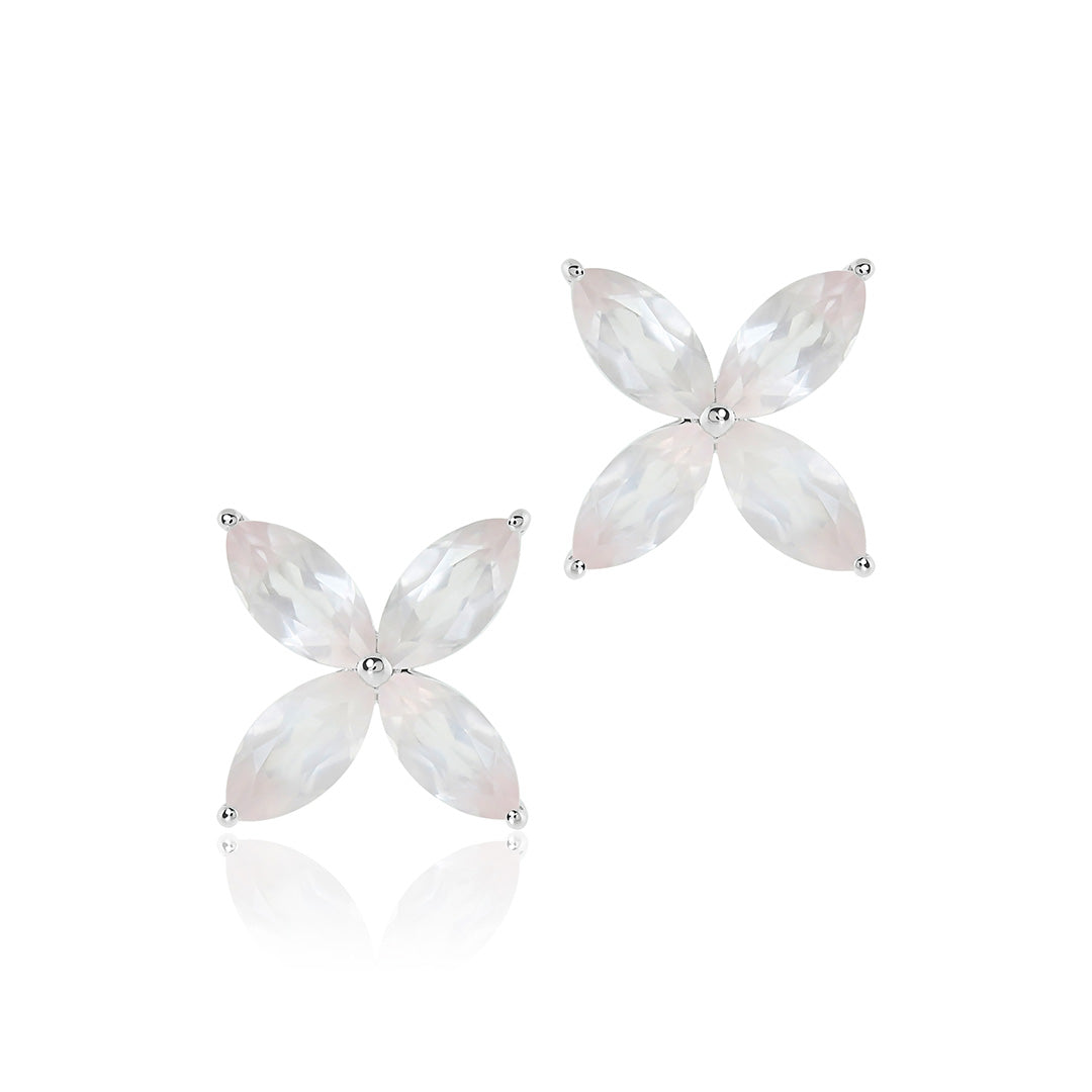 Rose Quartz Stella Earrings – Elegant Crystal Jewelry for Women, Perfect for Weddings, Parties & Everyday Wear