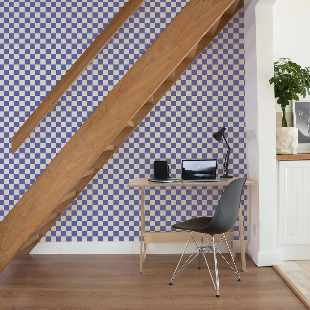 Checkmate Peel and Stick Wallpaper Panels - Self-Adhesive Removable Wallpaper for Bedroom, Living Room, Kitchen - Easy to Install & Remove, No Glue Required - Perfect for Home Decor & DIY Projects