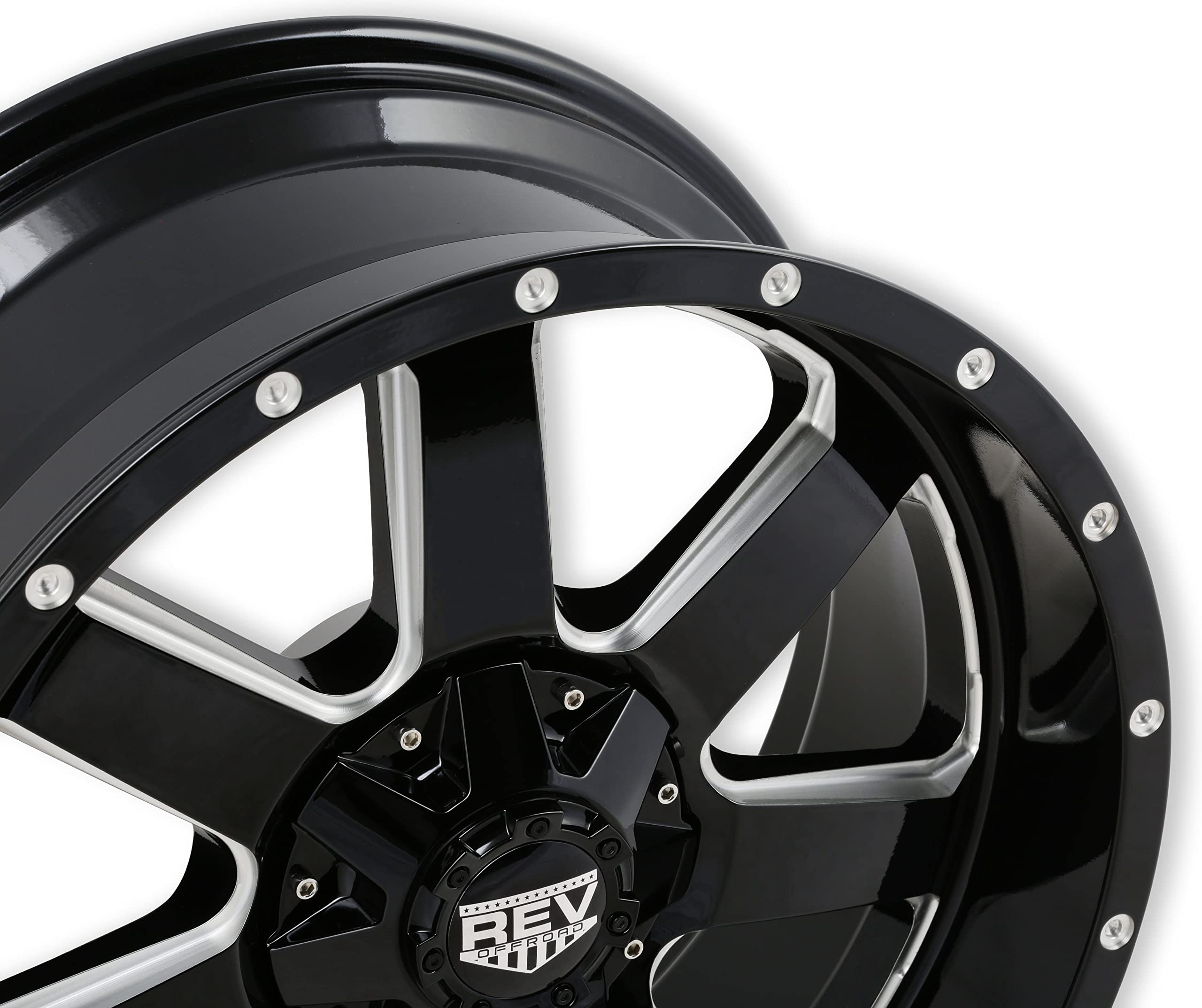 **885M-2903512 885 Series 20x9 Black Machined Lip Wheel - 4.53