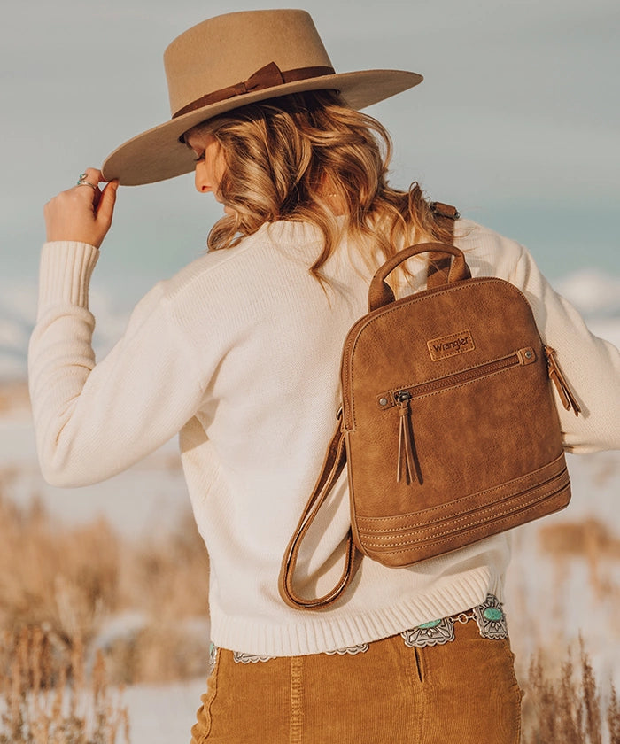 Wrangler Dome Zippered Backpack - Water-Resistant Hiking & Travel Backpack for Men & Women - Perfect for Outdoor Adventures, School & Commuting