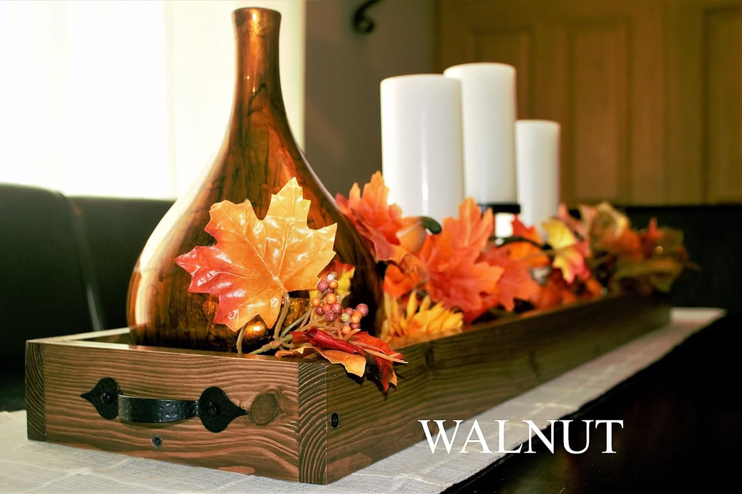 Rustic Farmhouse Wood Tray - 9