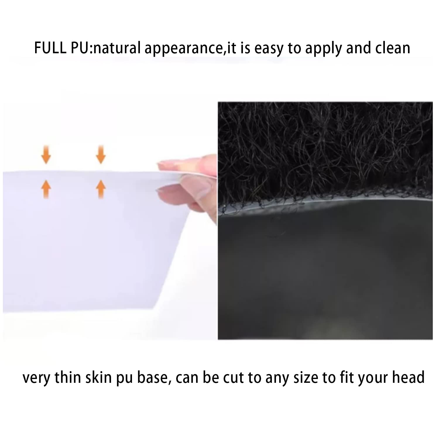 Afro Curly Toupee for Black Men - 120% Density Human Hair System - 8x10 Inch Full PU Skin Base - Natural Black Afro Curly Hairpiece for Men | Perfect for Daily Wear, Cosplay & Special Occasions