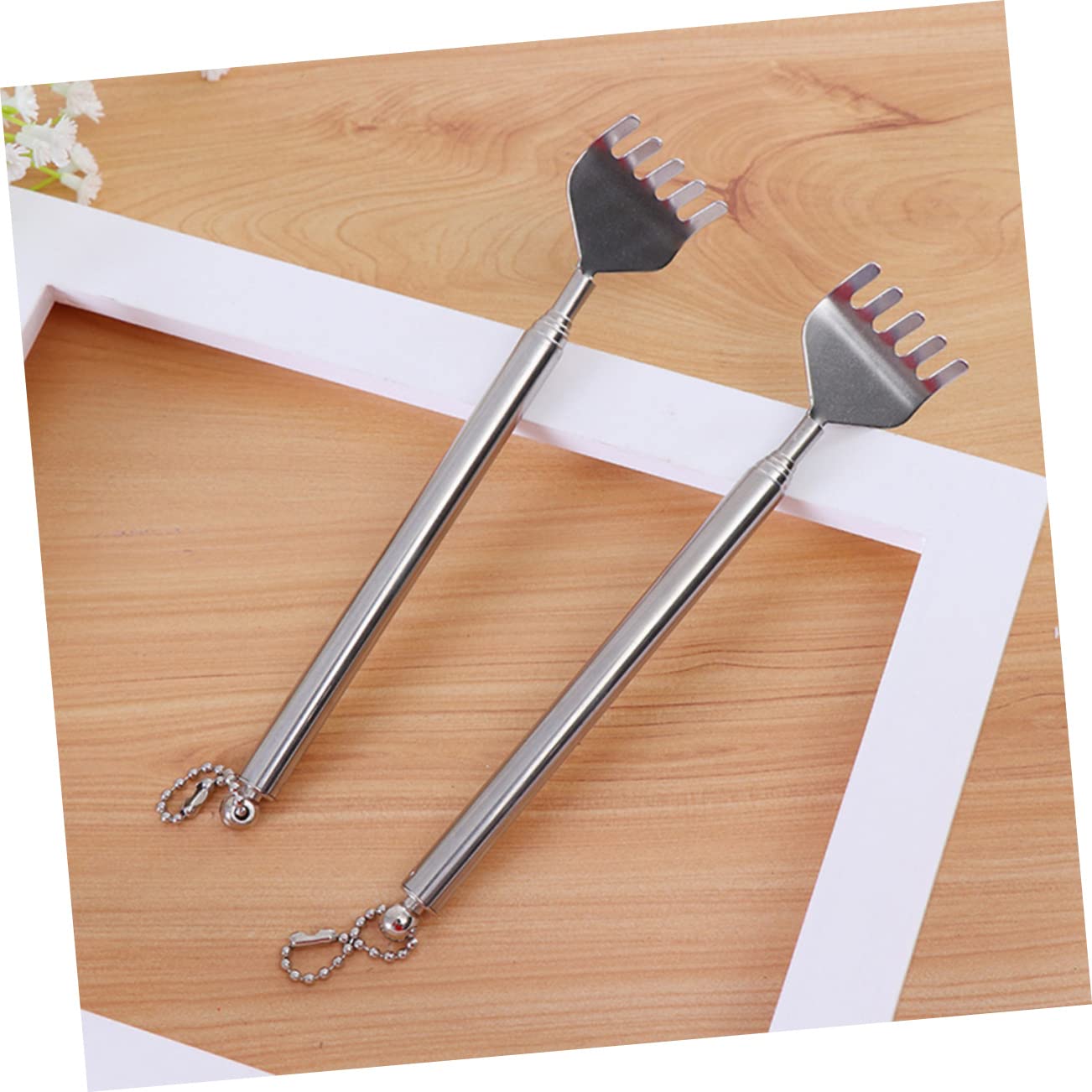 Lurrose 5-Piece Massage Set for Adults - Full Body Manual Massager Tools with Extendable Steel Back Scratcher - Perfect for Relaxation, Muscle Relief & Gift for Men/Women - Use at Home, Office or Travel
