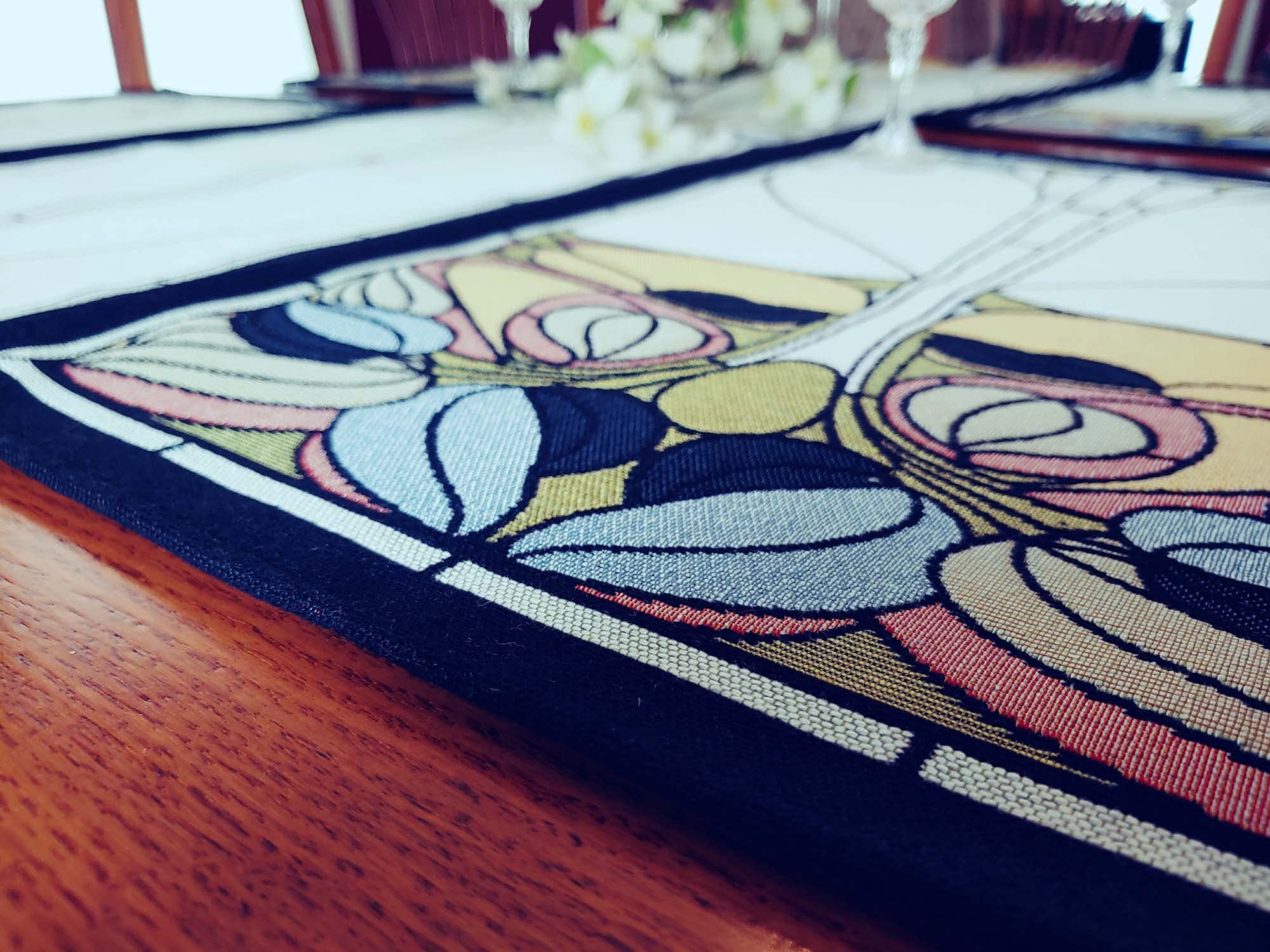 Art Nouveau Placemats Set of 4 - Elegant Floral Design Waterproof Table Mats for Dining, Kitchen & Home Decor - Perfect for Dinner Parties, Holidays & Everyday Use