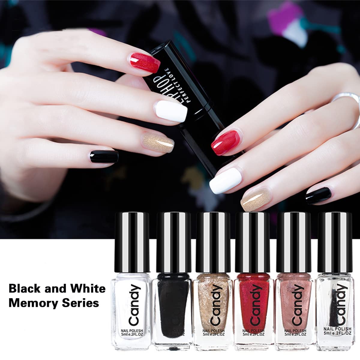 Fast-Drying Long-Lasting Nail Polish Set for Women - Chip-Resistant Quick Dry Nail Varnish for Salon-Quality Manicures at Home | Perfect for Everyday Wear, Special Occasions & DIY Nail Art