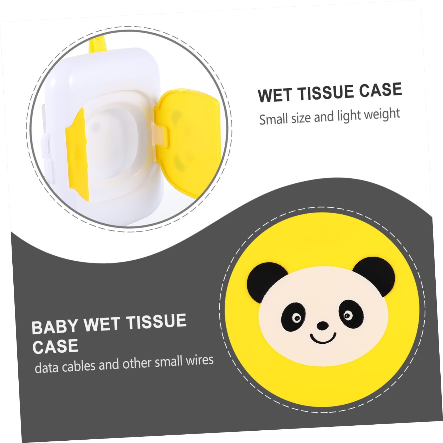 BIUDECO Refillable Wet Wipes Travel Pouch - Portable Plastic Wipes Container for Baby Stroller, Diaper Bag & On-the-Go Use | PP Material, Leak-Proof Design