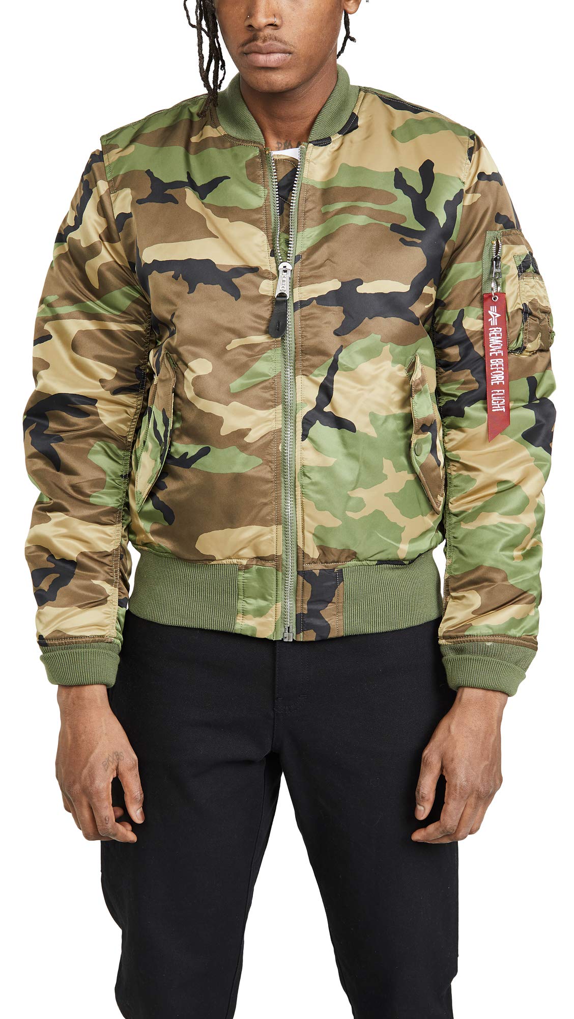 Alpha Industries MA-1 Slim Fit Bomber Jacket - Men's Lightweight Flight Jacket for Pilots & Streetwear Fashion | Perfect for Aviation Enthusiasts & Urban Style