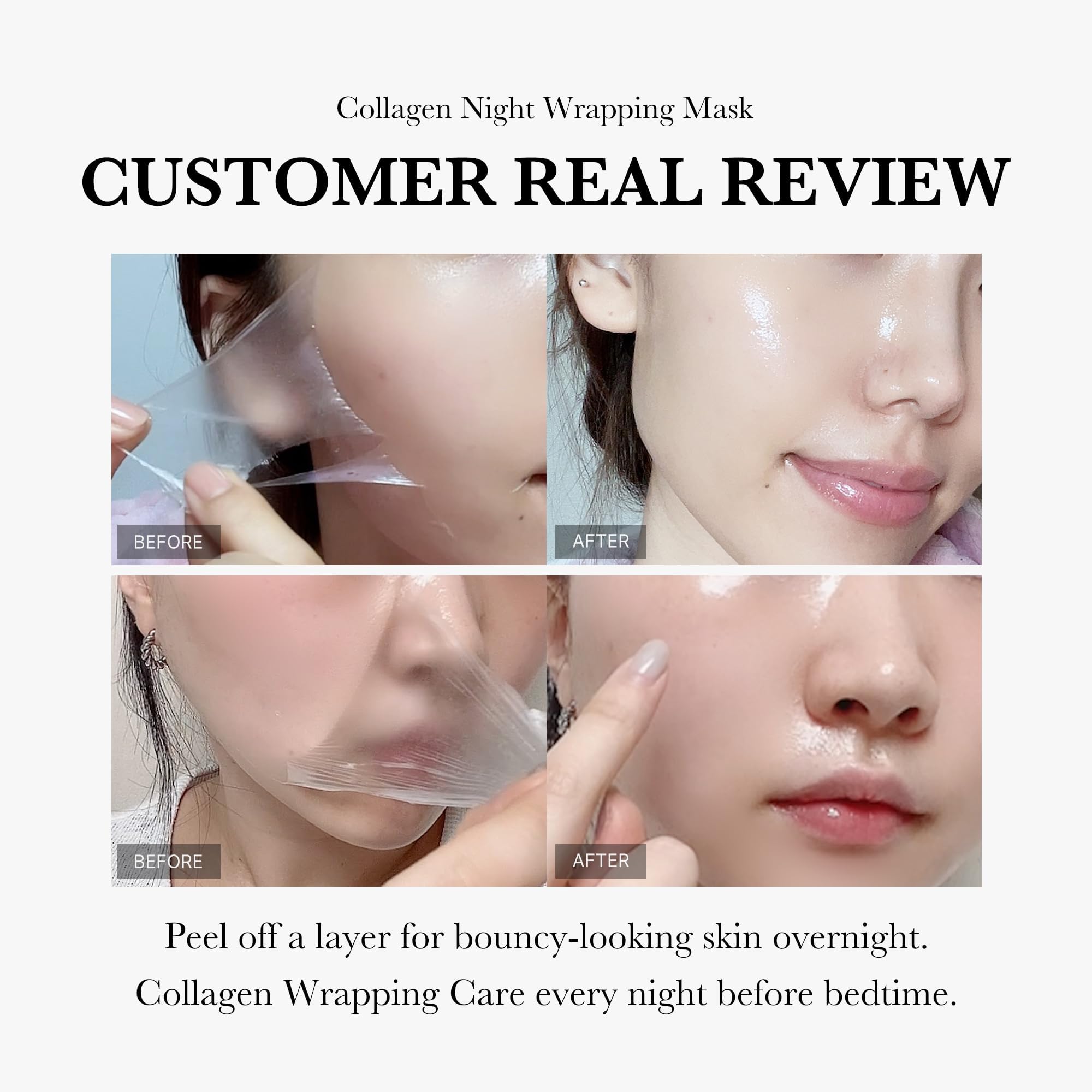 Collagen Overnight Mask - Hydrating & Firming for Glowing Skin | Korean Skincare for Night Use