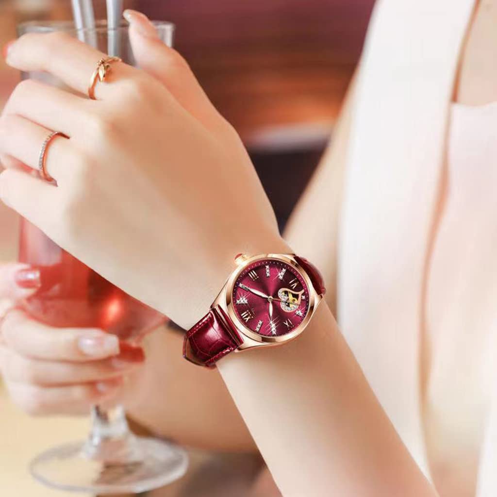 Waterproof Mechanical Watch - Luminous Heart Design for Outdoor & Fashion